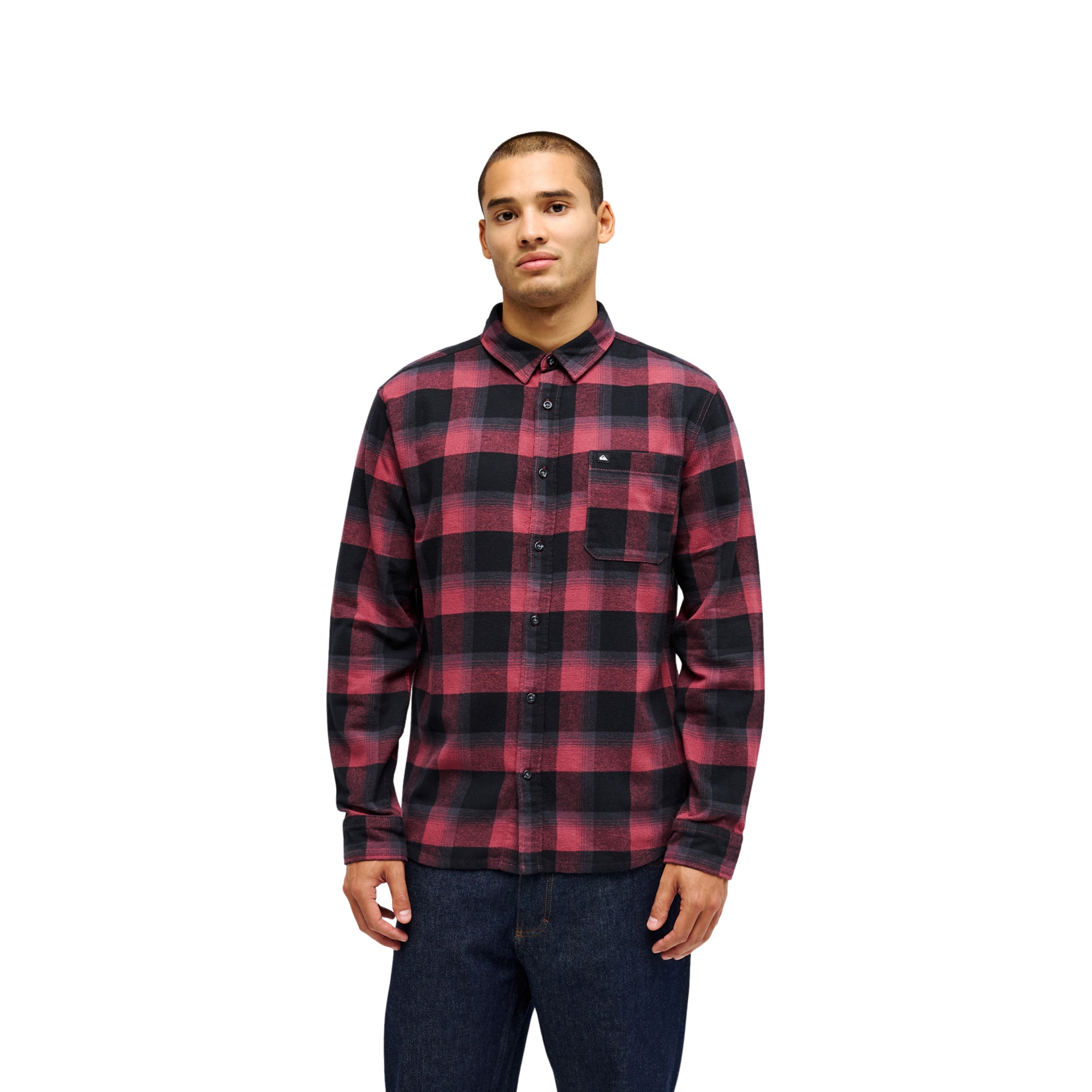 Camisa de hombre Motherfly Plaid Quiksilver - Rojo cereza Rojo cereza-1