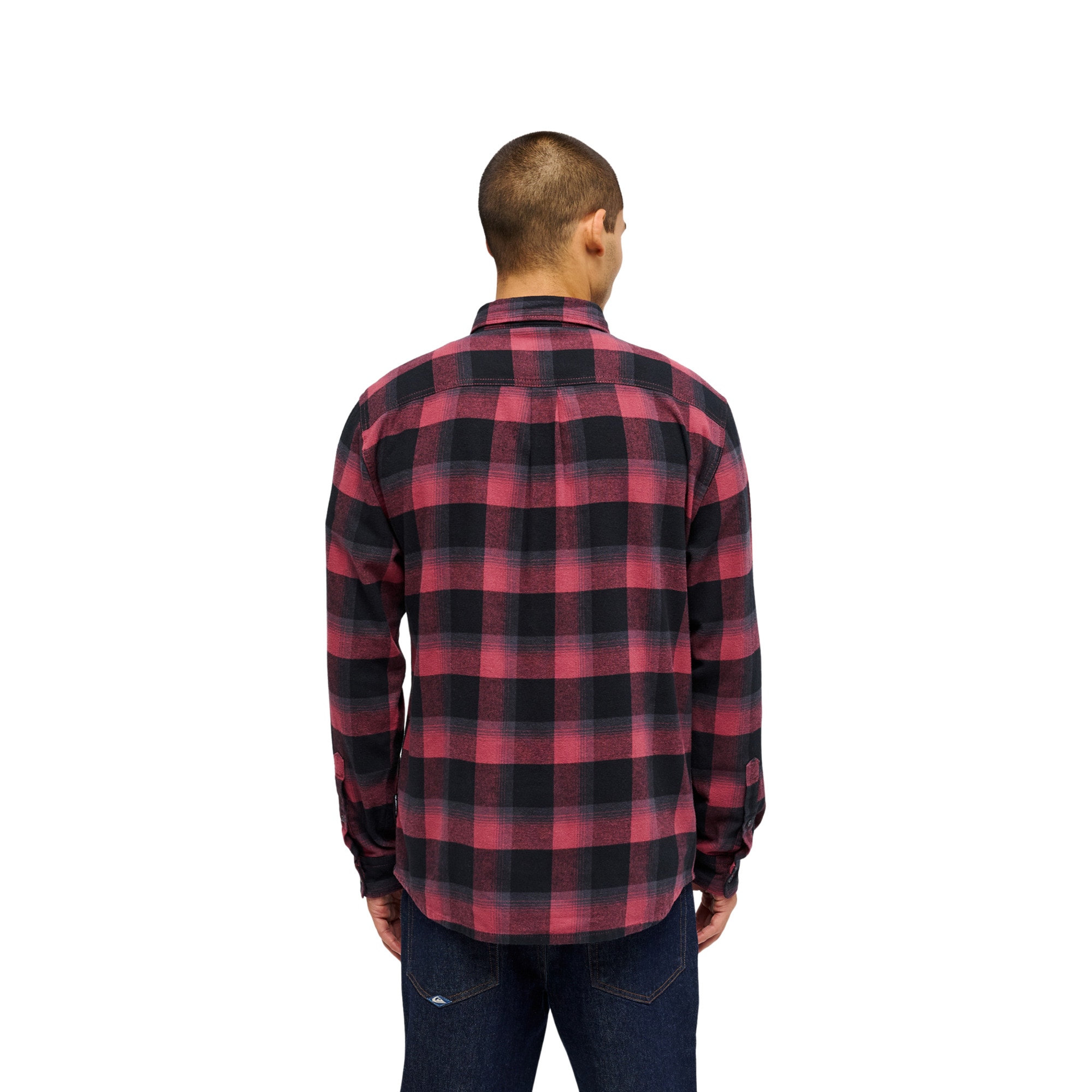 Camisa de hombre Motherfly Plaid Quiksilver - Rojo cereza Rojo cereza-2