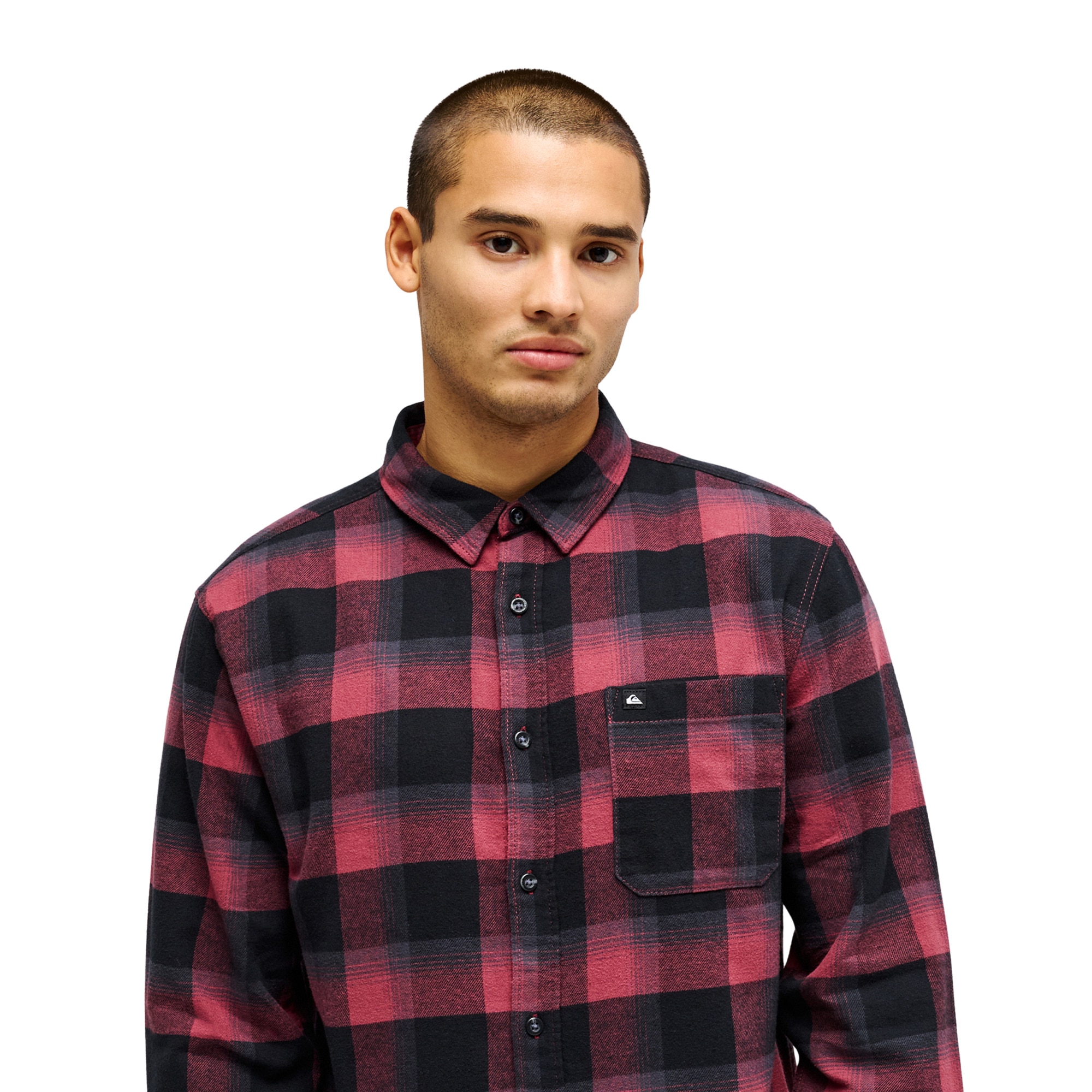 Camisa de hombre Motherfly Plaid Quiksilver - Rojo cereza Rojo cereza-4
