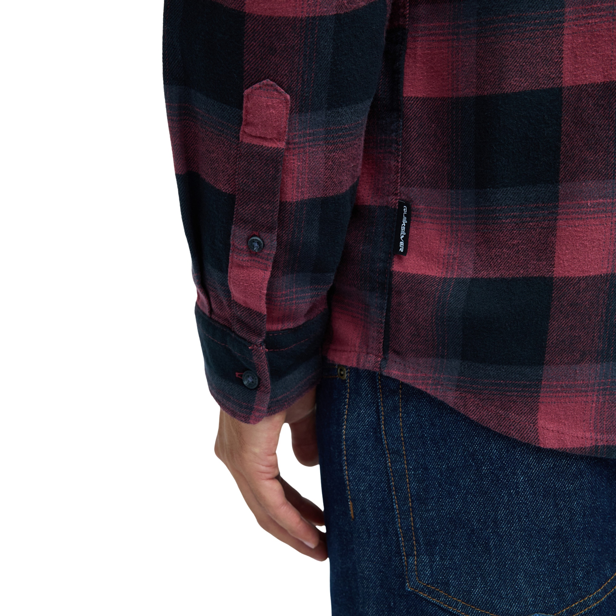 Camisa de hombre Motherfly Plaid Quiksilver - Rojo cereza Rojo cereza-6