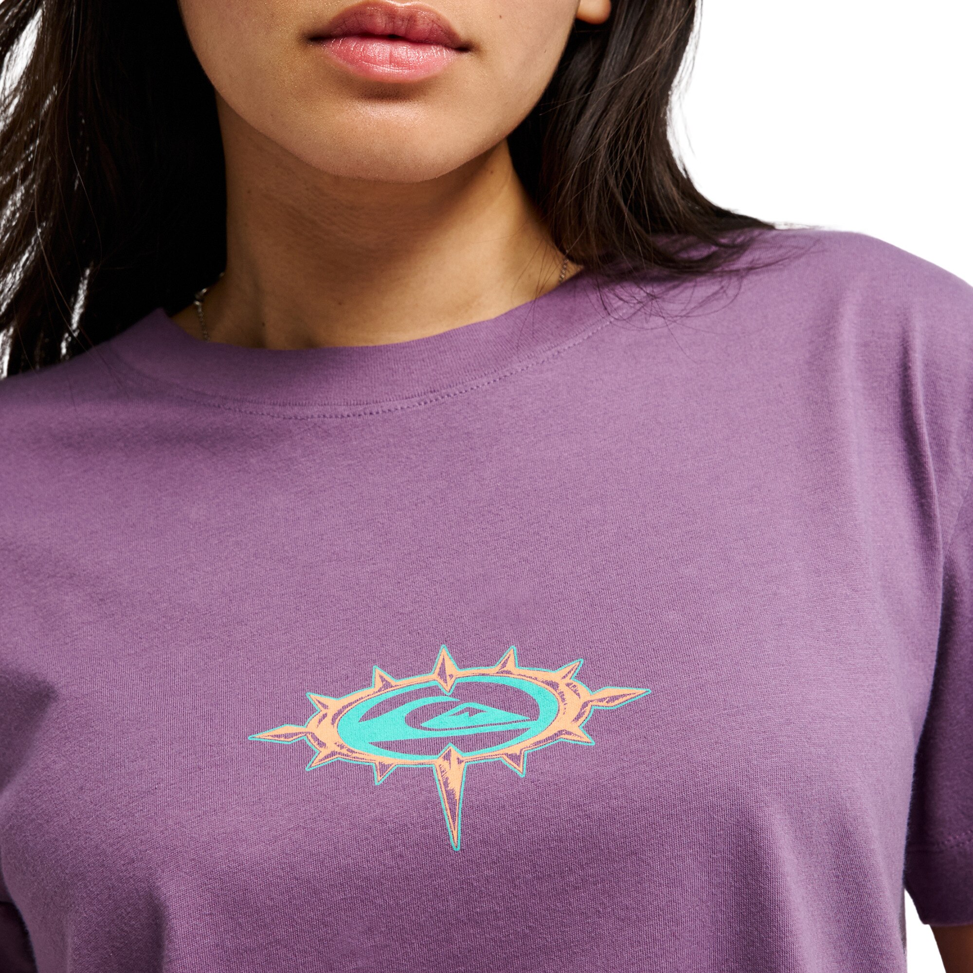 Imagen 4 de Camiseta de mujer Standard Quiksilver - Morado Morado
