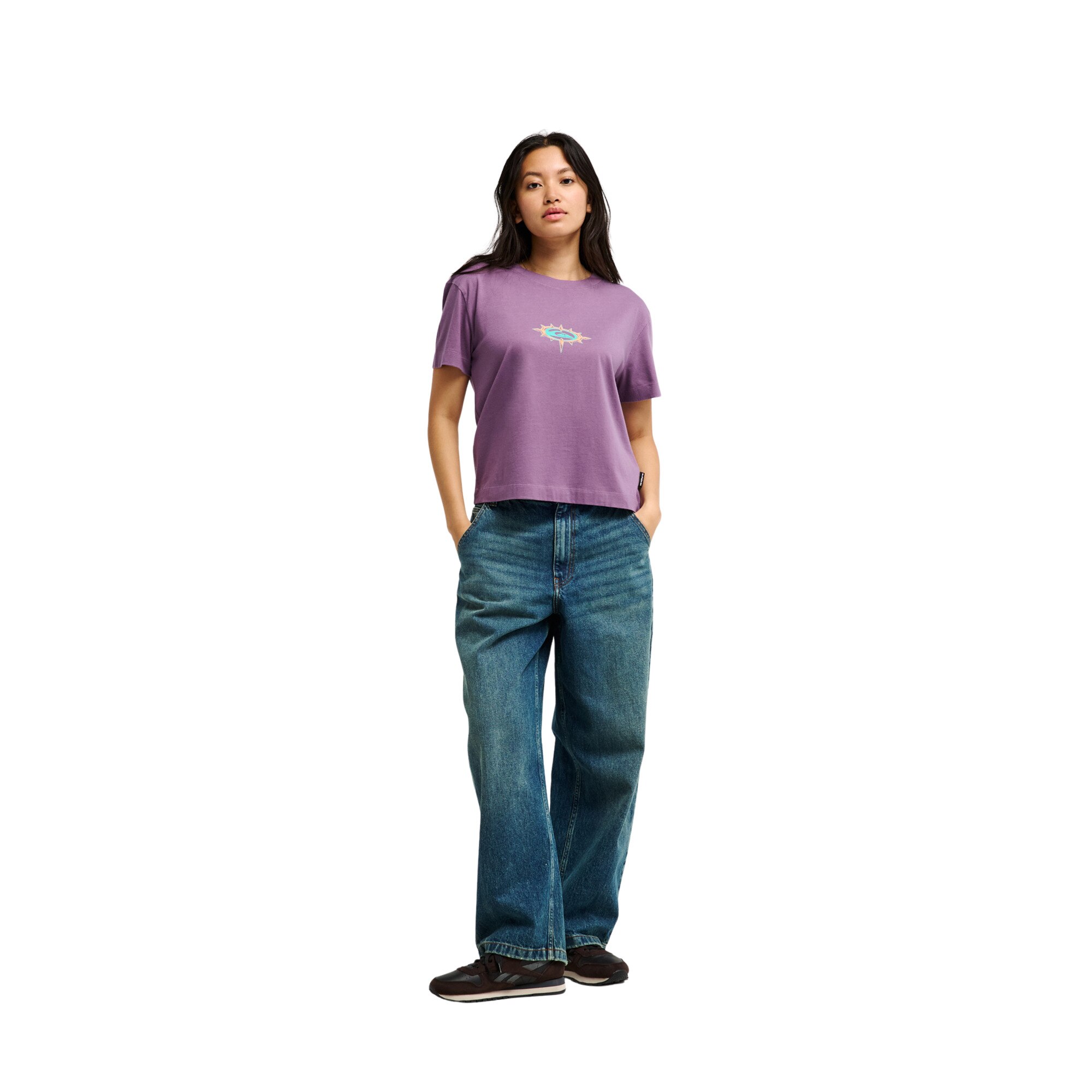 Imagen 5 de Camiseta de mujer Standard Quiksilver - Morado Morado