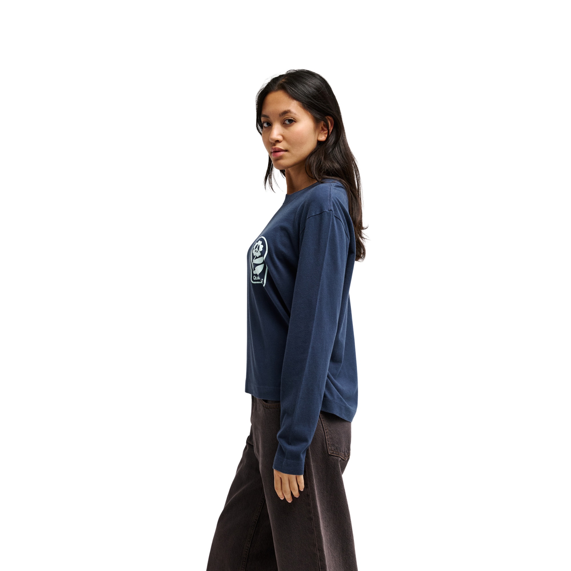 Imagen 2 de Camiseta de mujer Standard Quiksilver - Azul marino Azul marino