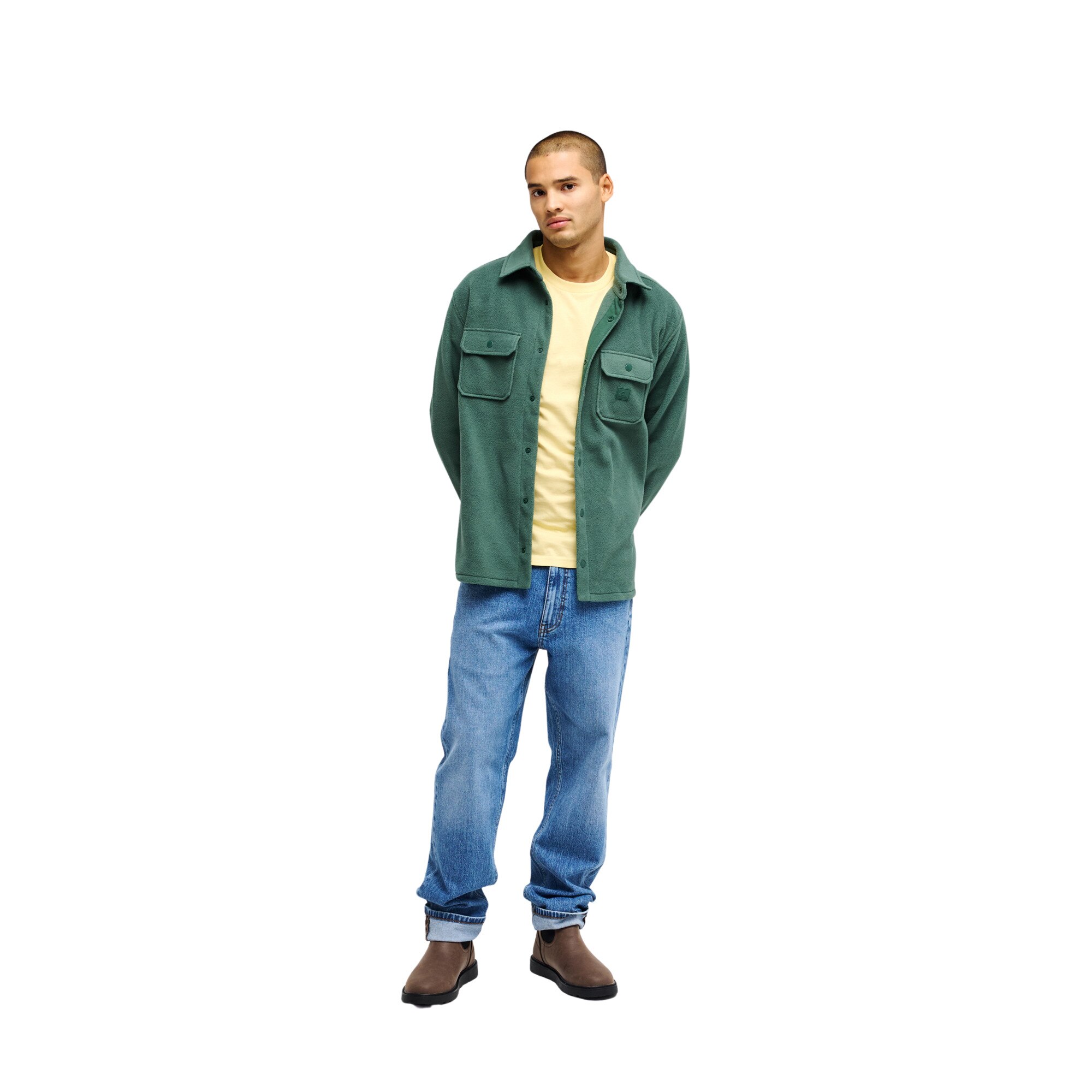 Forro polar de hombre Venture Quiksilver - Verde Verde-5
