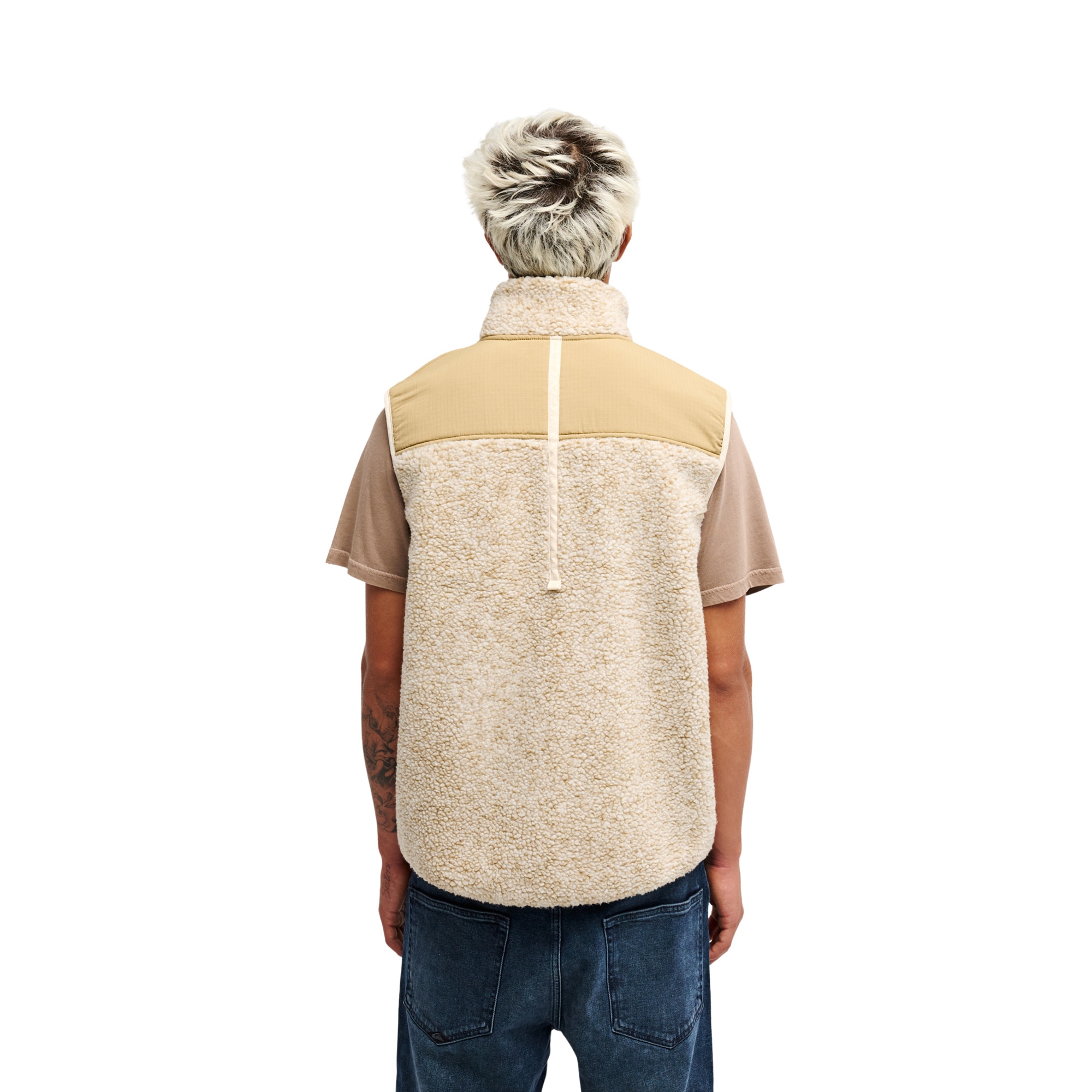 Chaleco polar con cremallera de hombre Shallow Water Quiksilver - Marrón Marrón-6