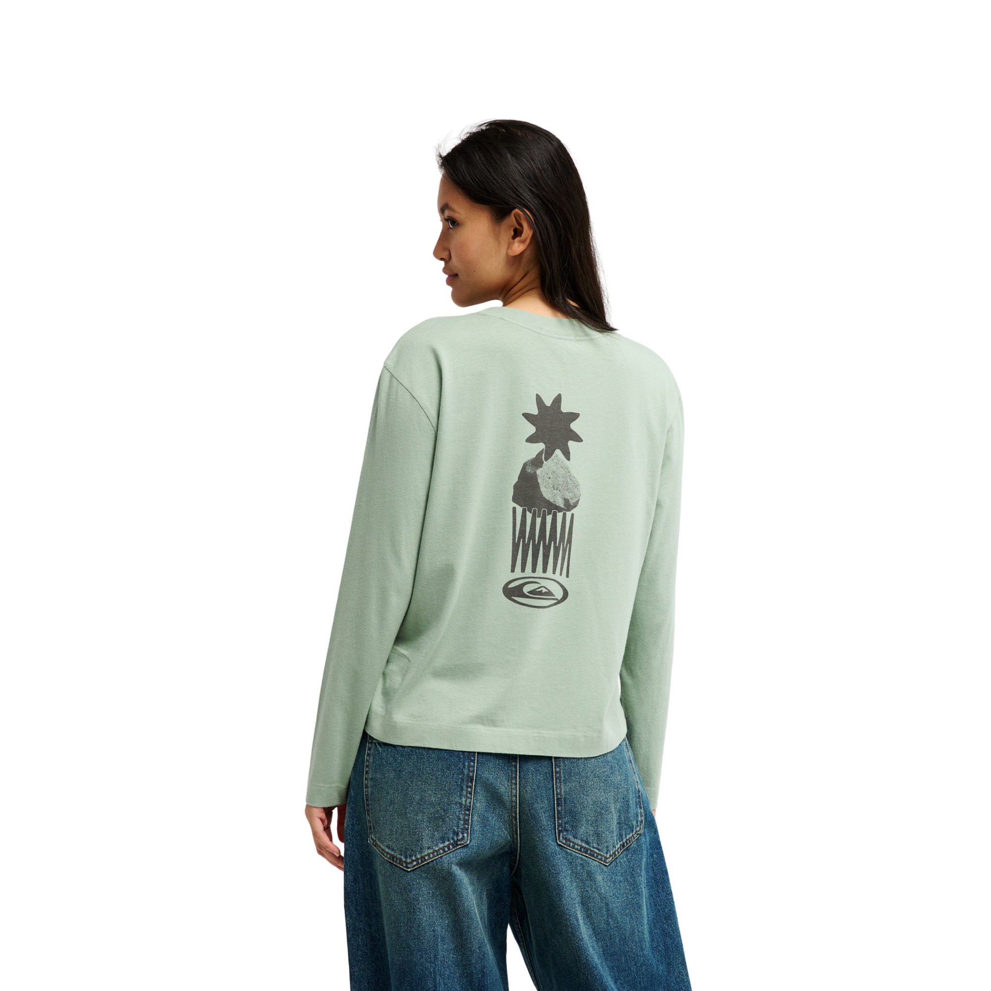 Imagen 5 de Camiseta de mujer Standard Quiksilver - Verde Verde