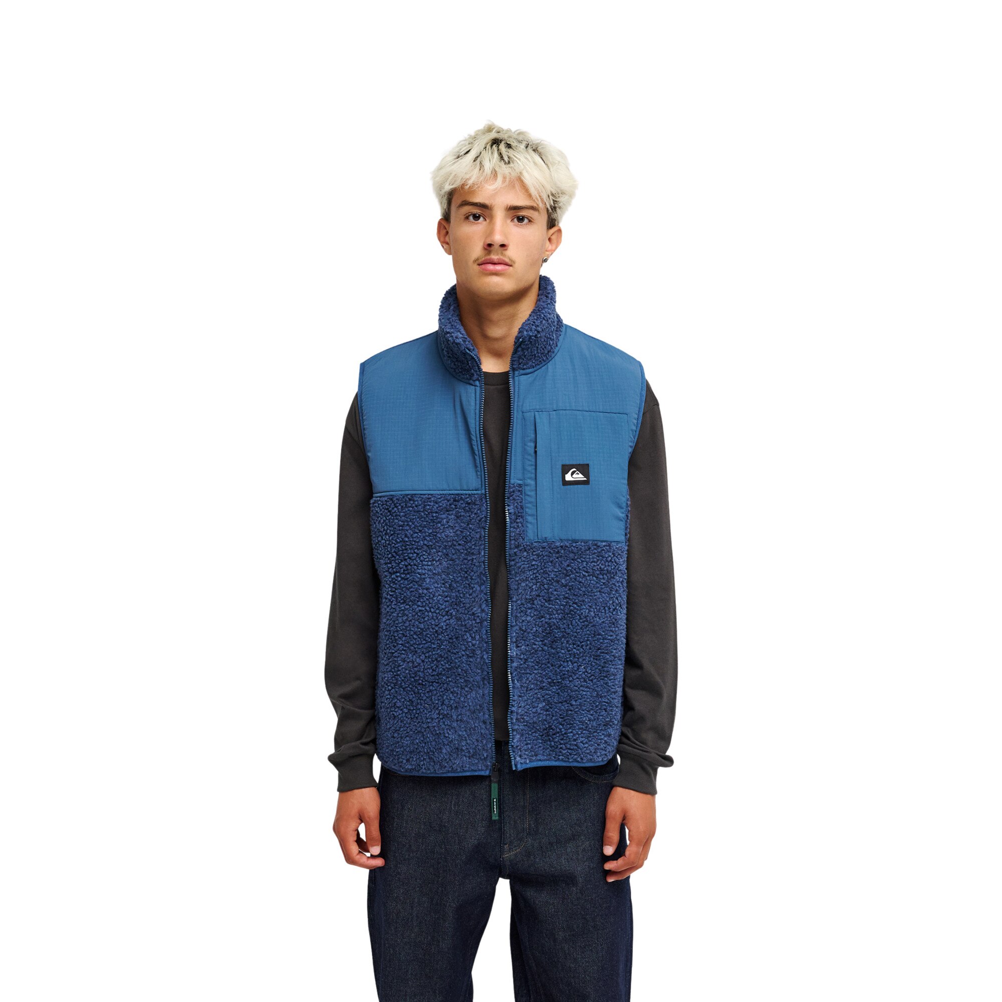 Chaleco polar con cremallera de hombre Shallow Water Quiksilver - Azul Azul-1