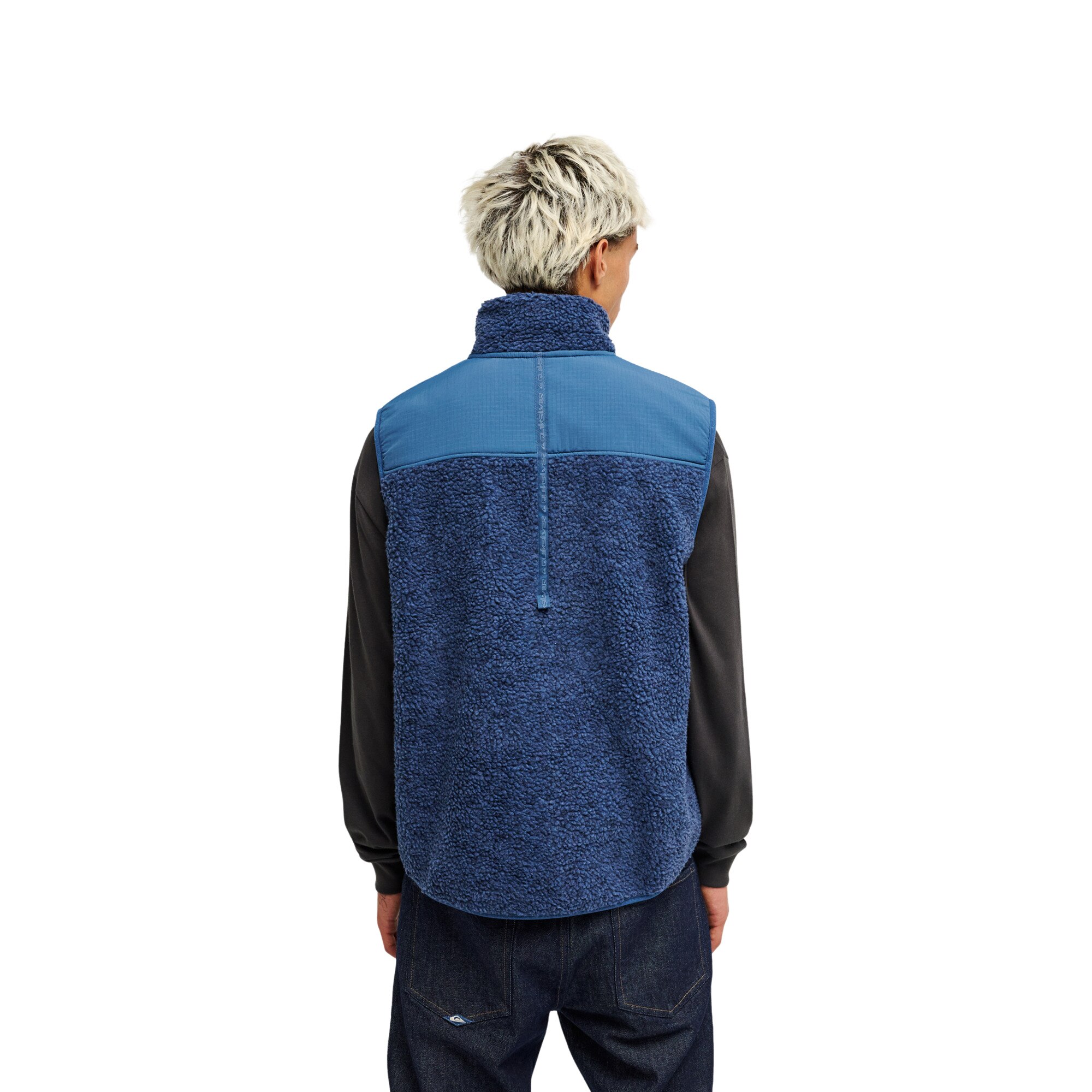 Chaleco polar con cremallera de hombre Shallow Water Quiksilver - Azul Azul-5