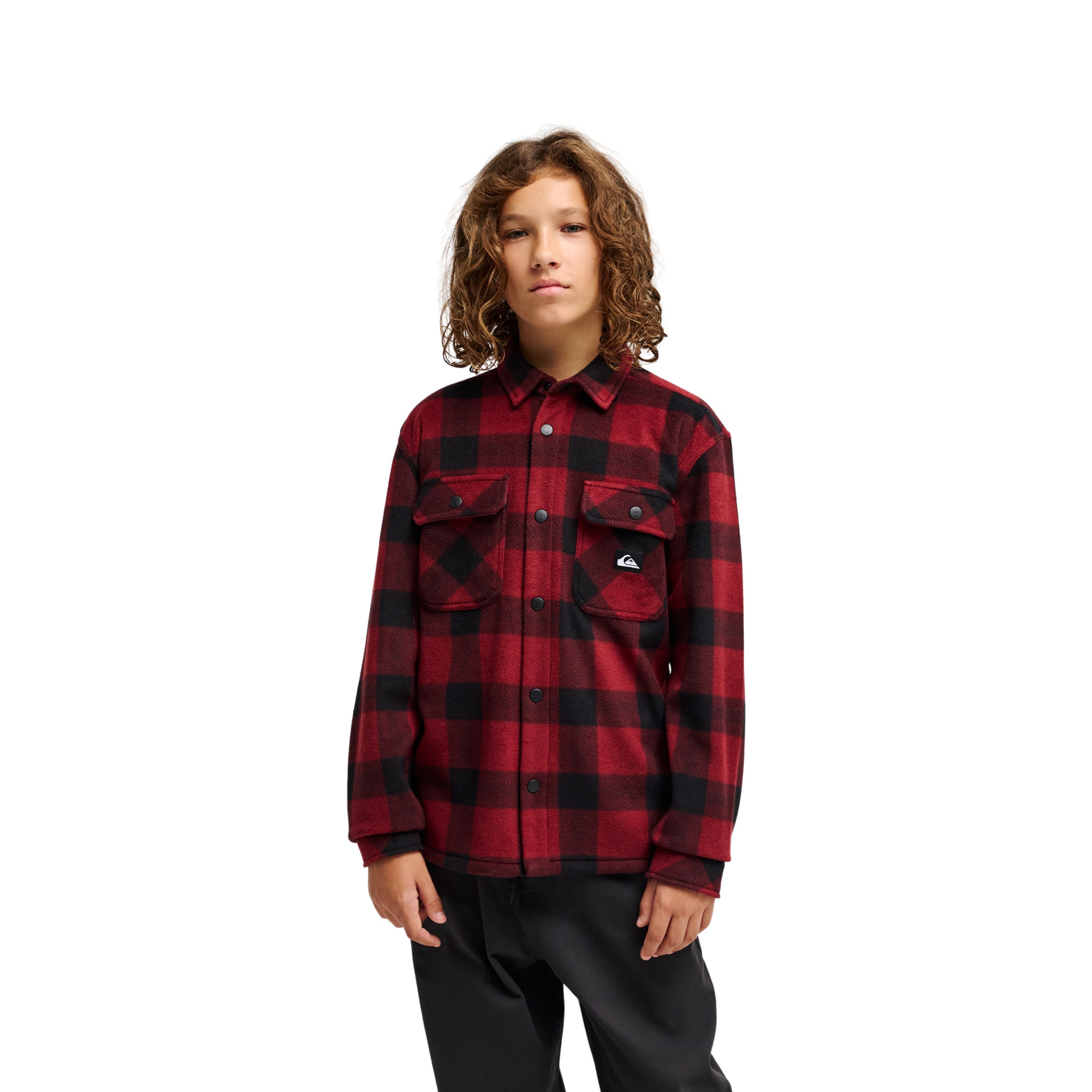 Camisa de niños Venture Polar Quiksilver - Rojo cereza Rojo cereza-1