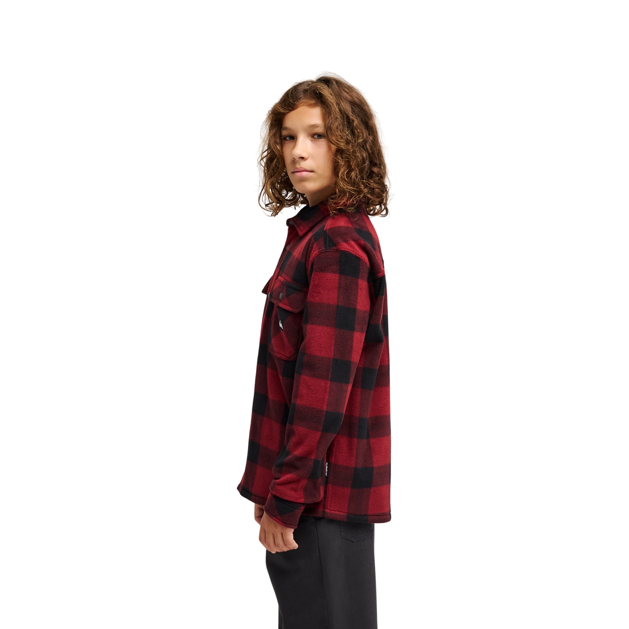 Camisa de niños Venture Polar Quiksilver - Rojo cereza Rojo cereza-3