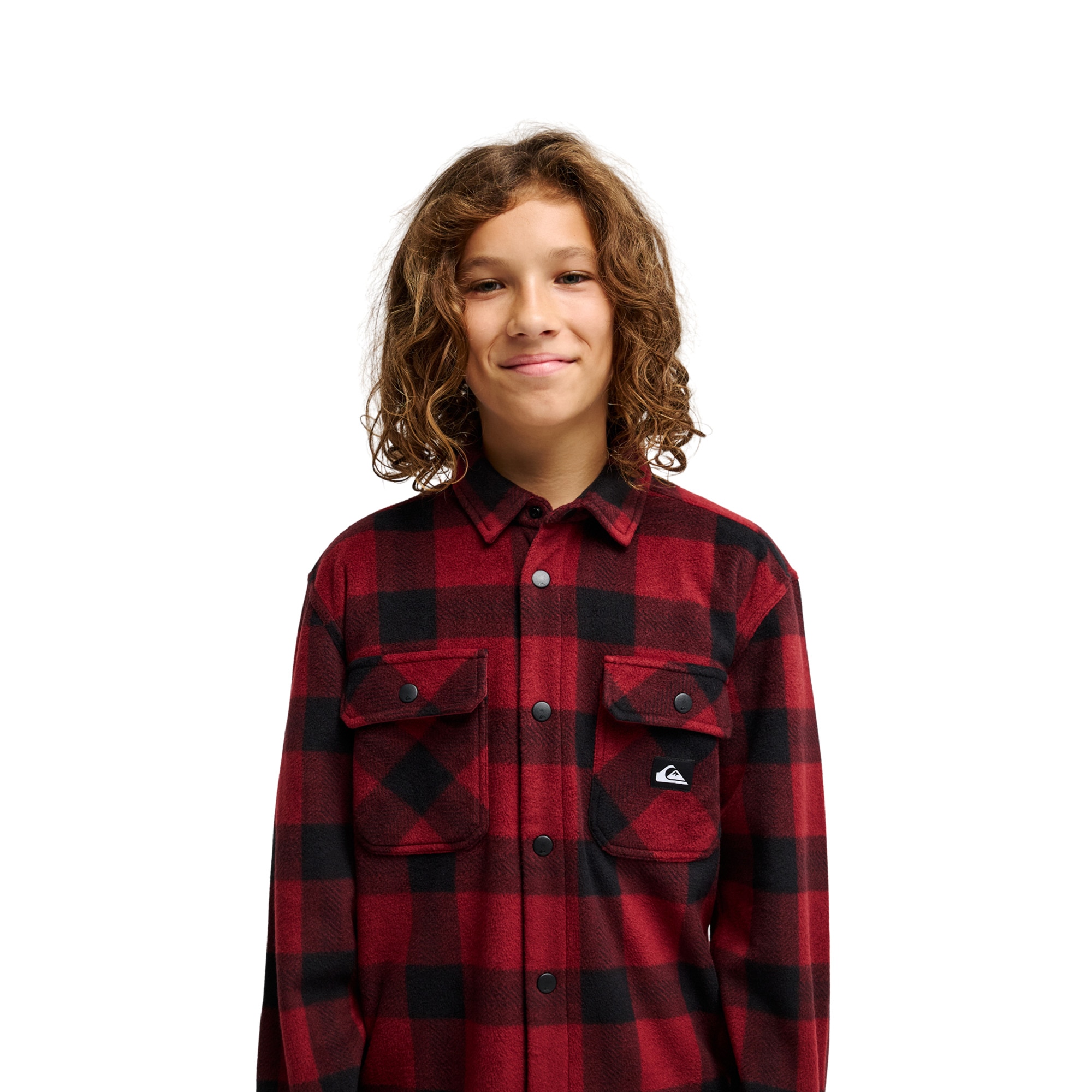 Camisa de niños Venture Polar Quiksilver - Rojo cereza Rojo cereza-4