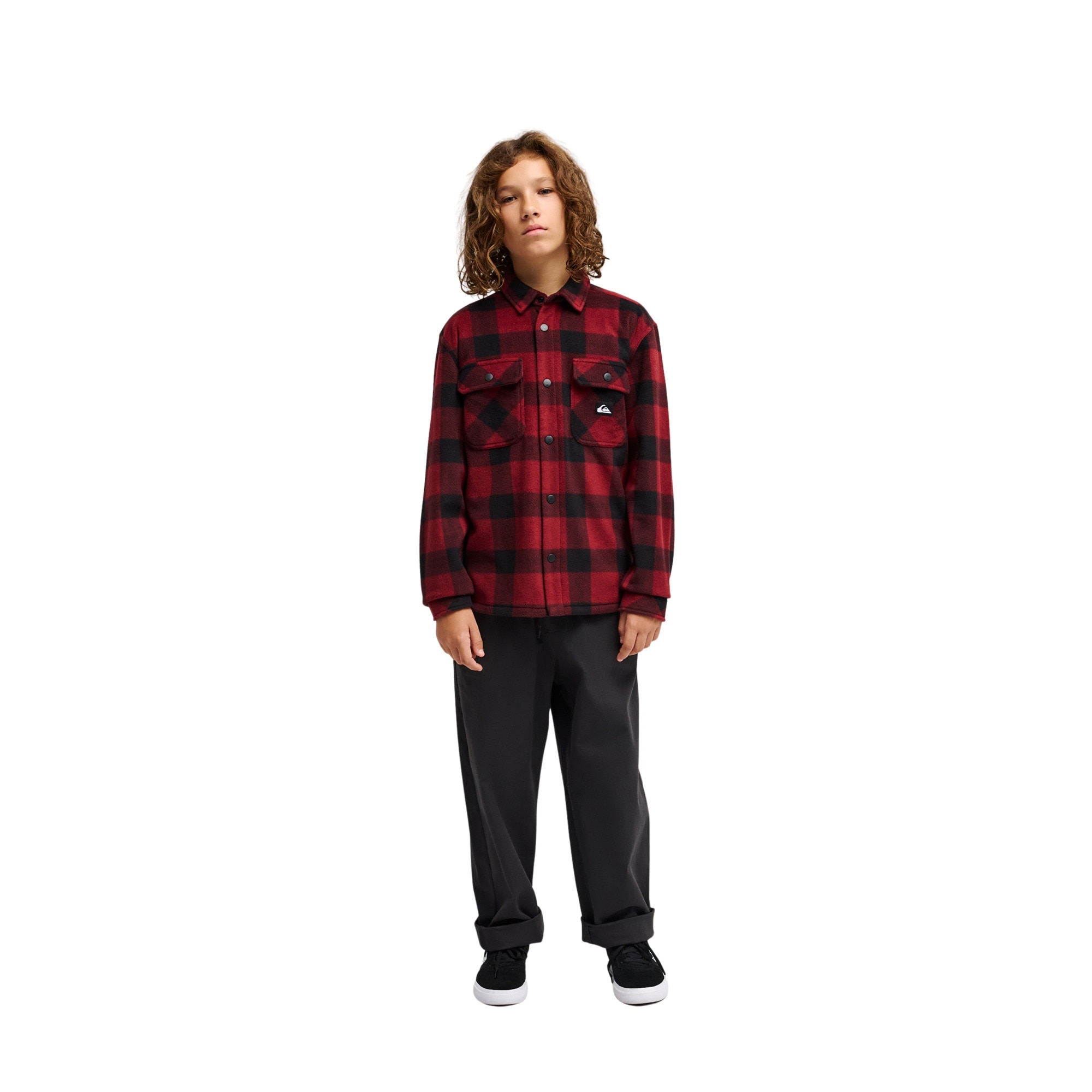 Camisa de niños Venture Polar Quiksilver - Rojo cereza Rojo cereza-5