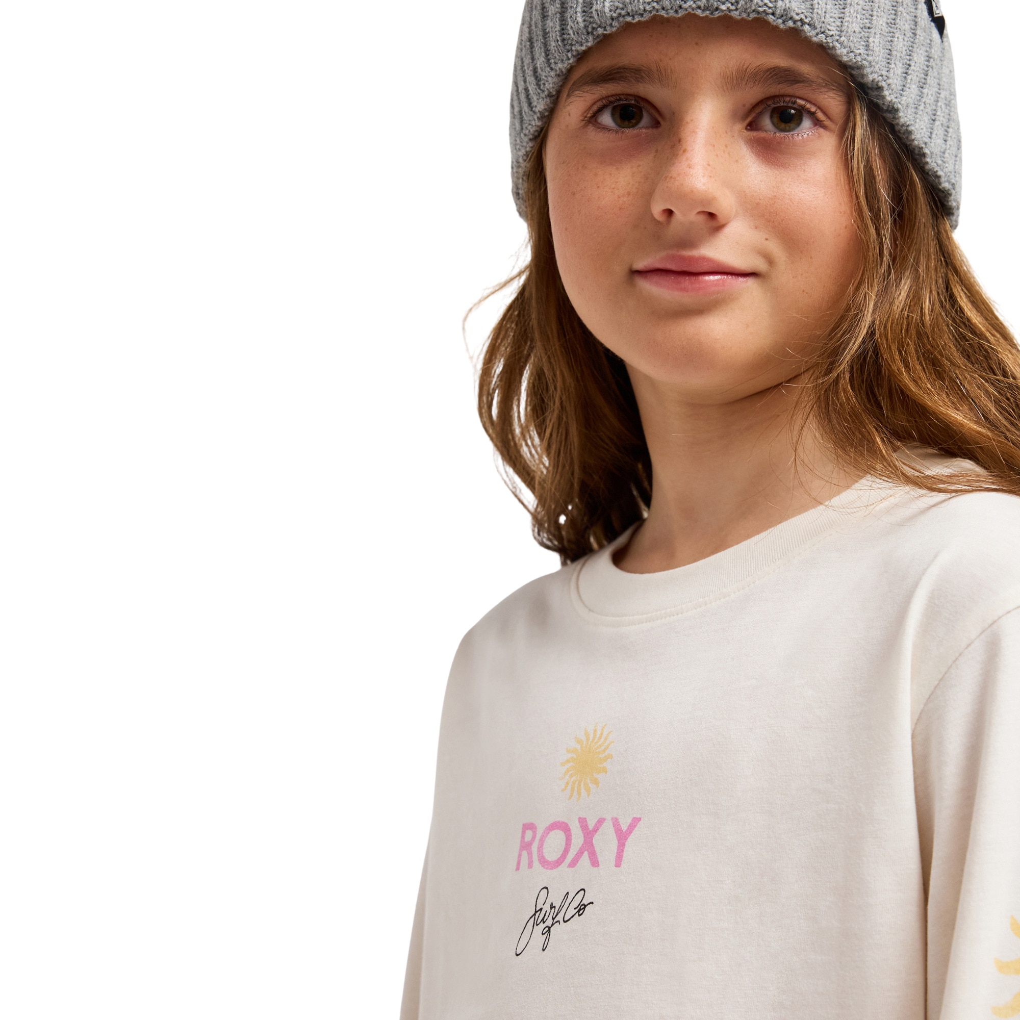 Camisetas de niños Orchidregular Roxy - Blanco Blanco-4