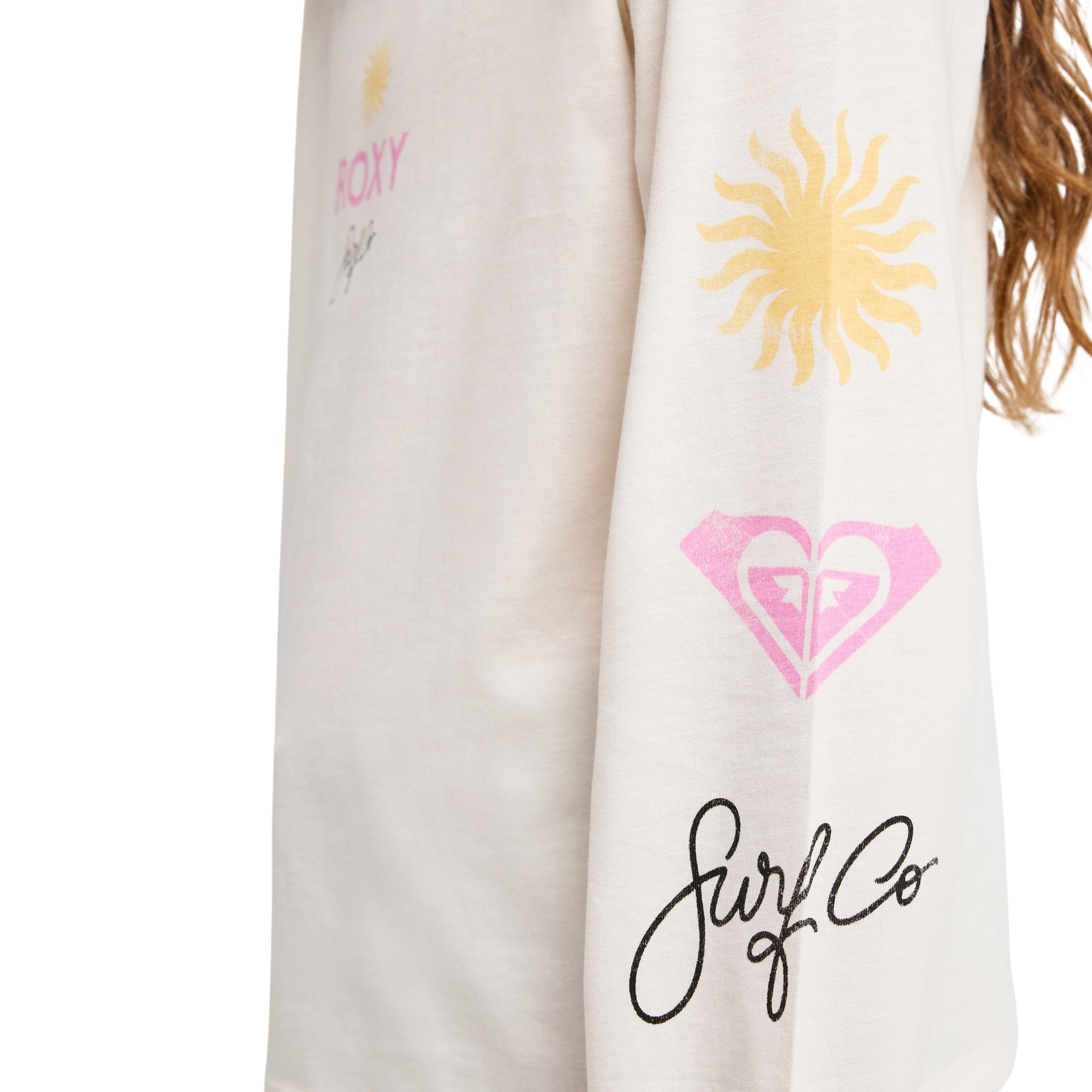 Camisetas de niños Orchidregular Roxy - Blanco Blanco-6