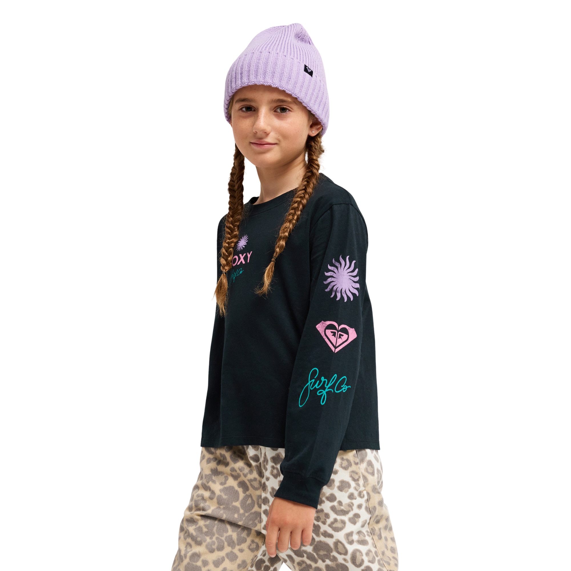 Camisetas de niños Orchidregular Roxy - Negro Negro-3