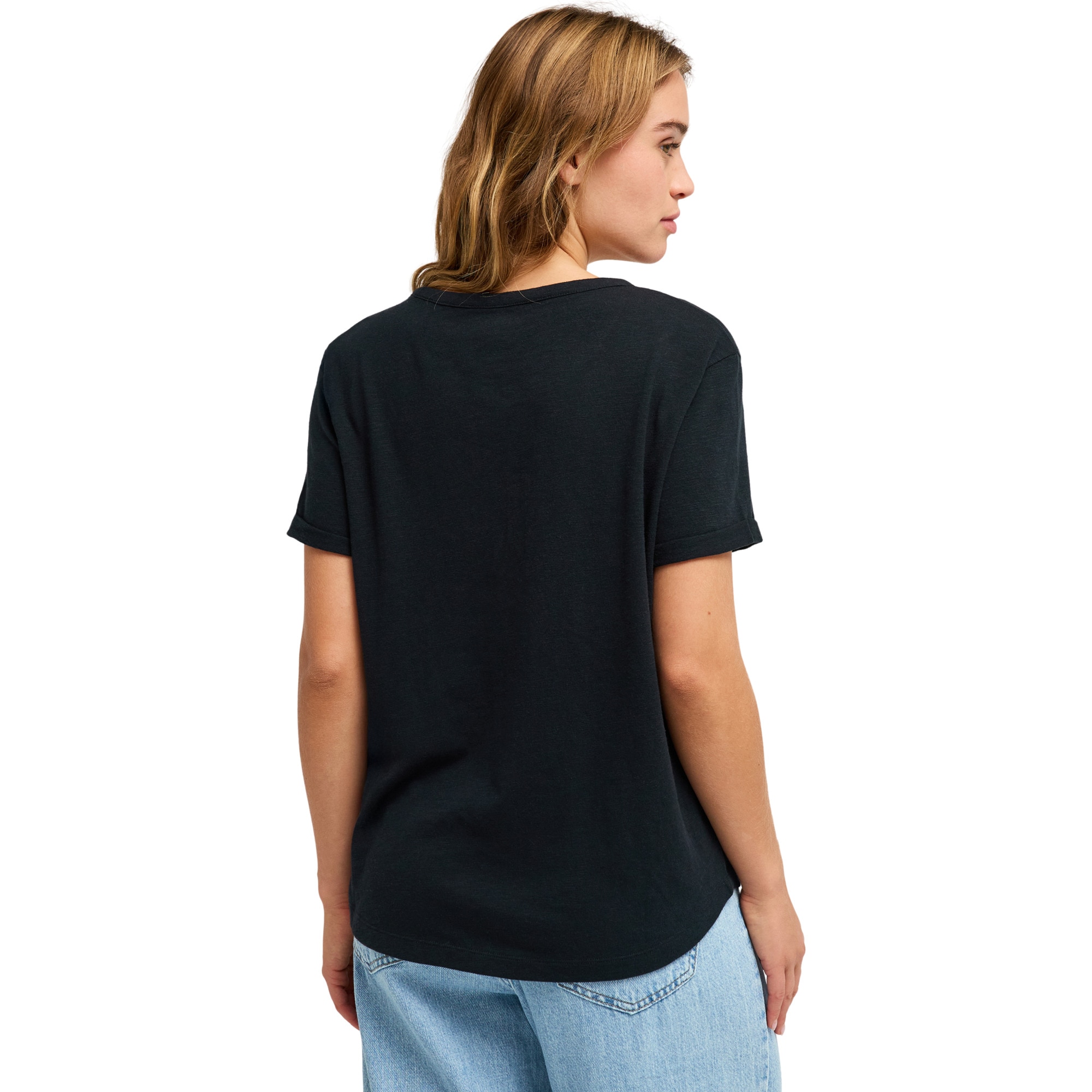 Camiseta de mujer Oceanwave Regular Slub Roxy - Negro Negro-2
