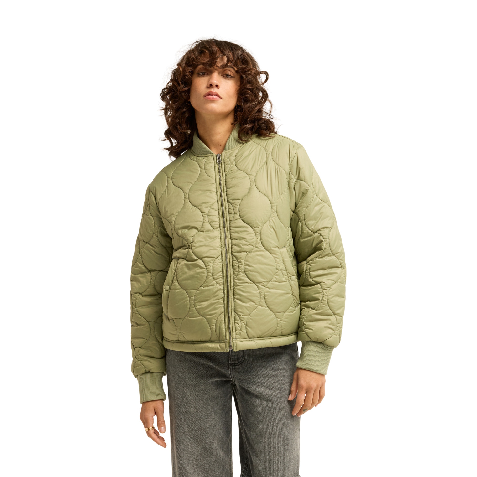 Billabong Bomber acolchada con cremallera de mujer Cuesta Bomber Negro