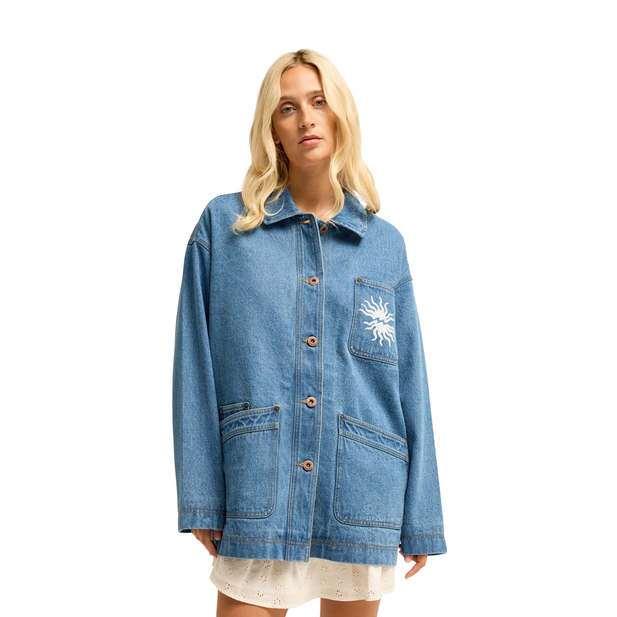 Chaqueta de mujer Denim Shore Billabong - Azul Azul-1