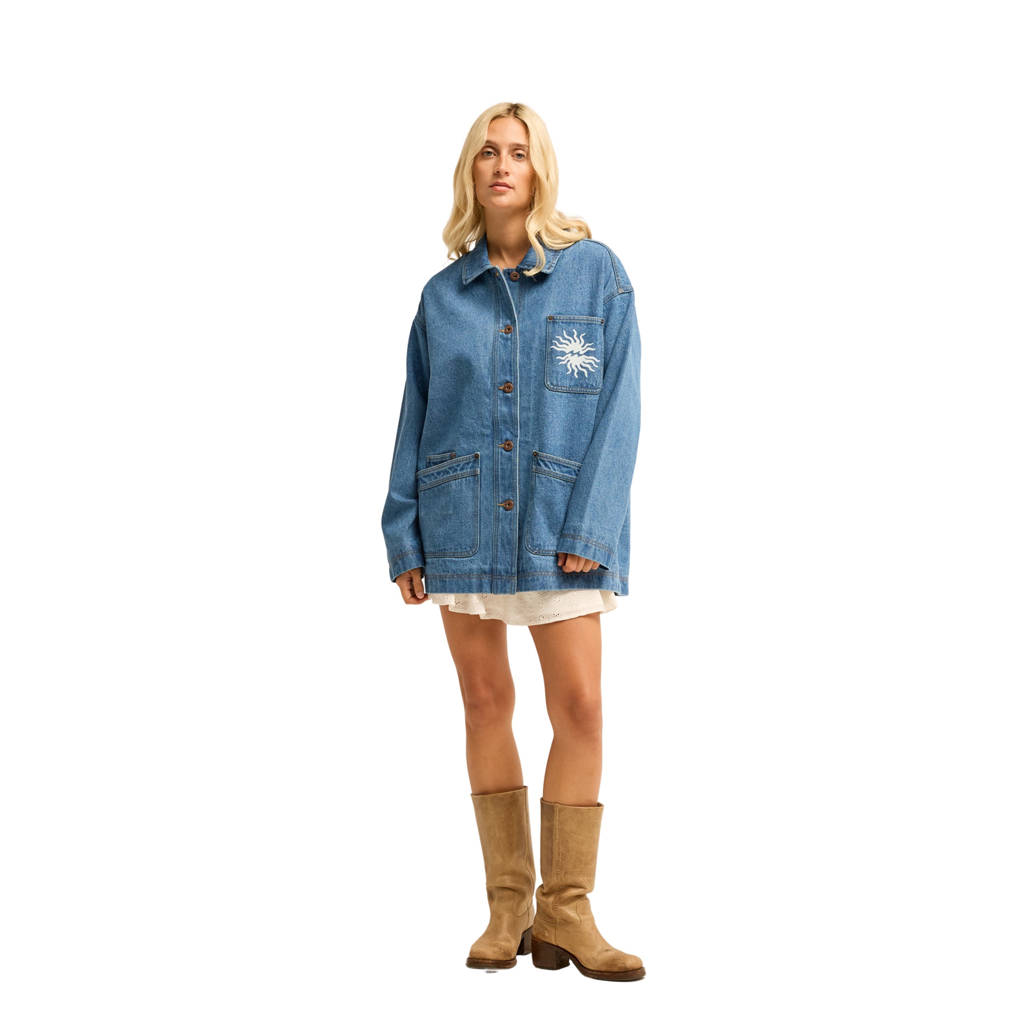 Chaqueta de mujer Denim Shore Billabong - Azul Azul-5