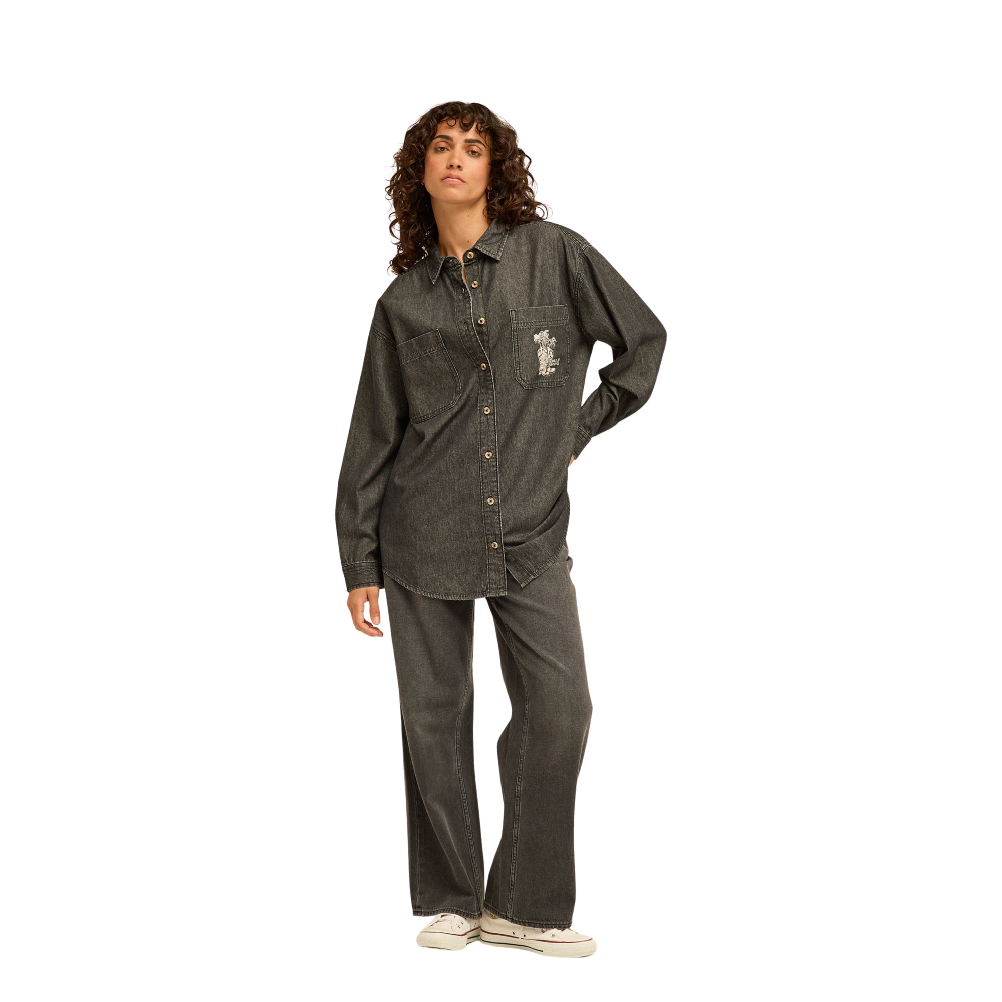 Camisa de mujer Down The Coast Billabong - Negro Negro-3