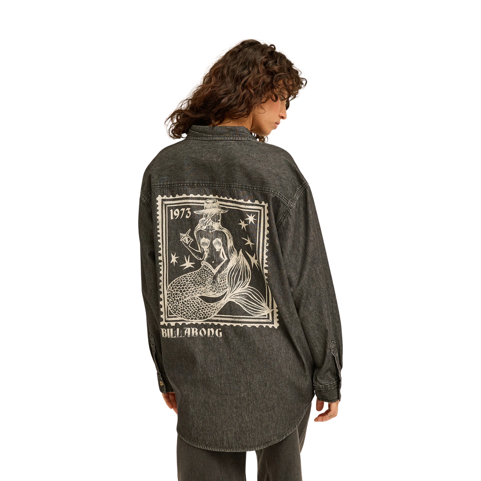 Camisa de mujer Down The Coast Billabong - Negro Negro-4
