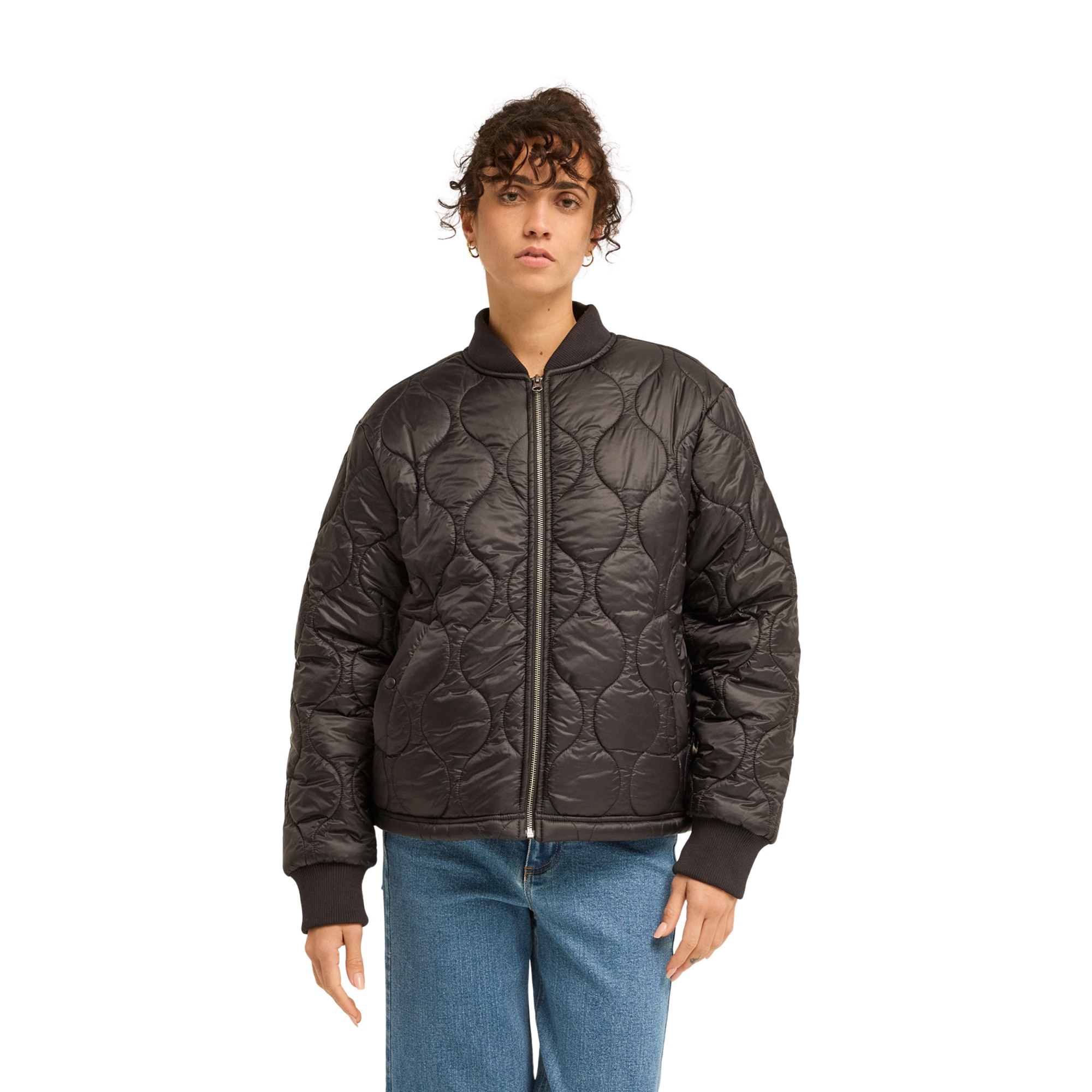 Billabong Bomber acolchada con cremallera de mujer Cuesta Bomber Negro