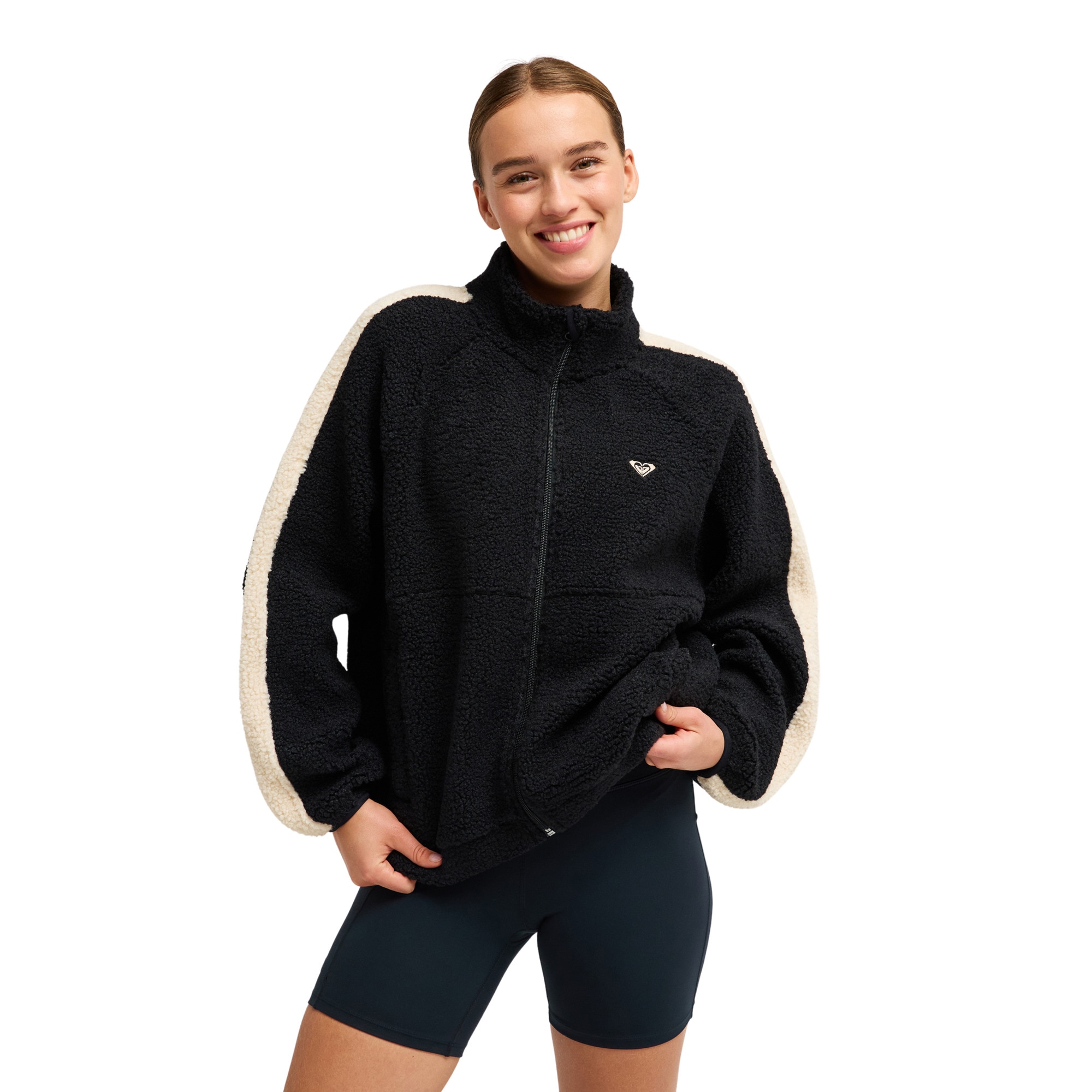 Forro polar de mujer Boundless Spirit Solid Roxy - Negro Negro-1