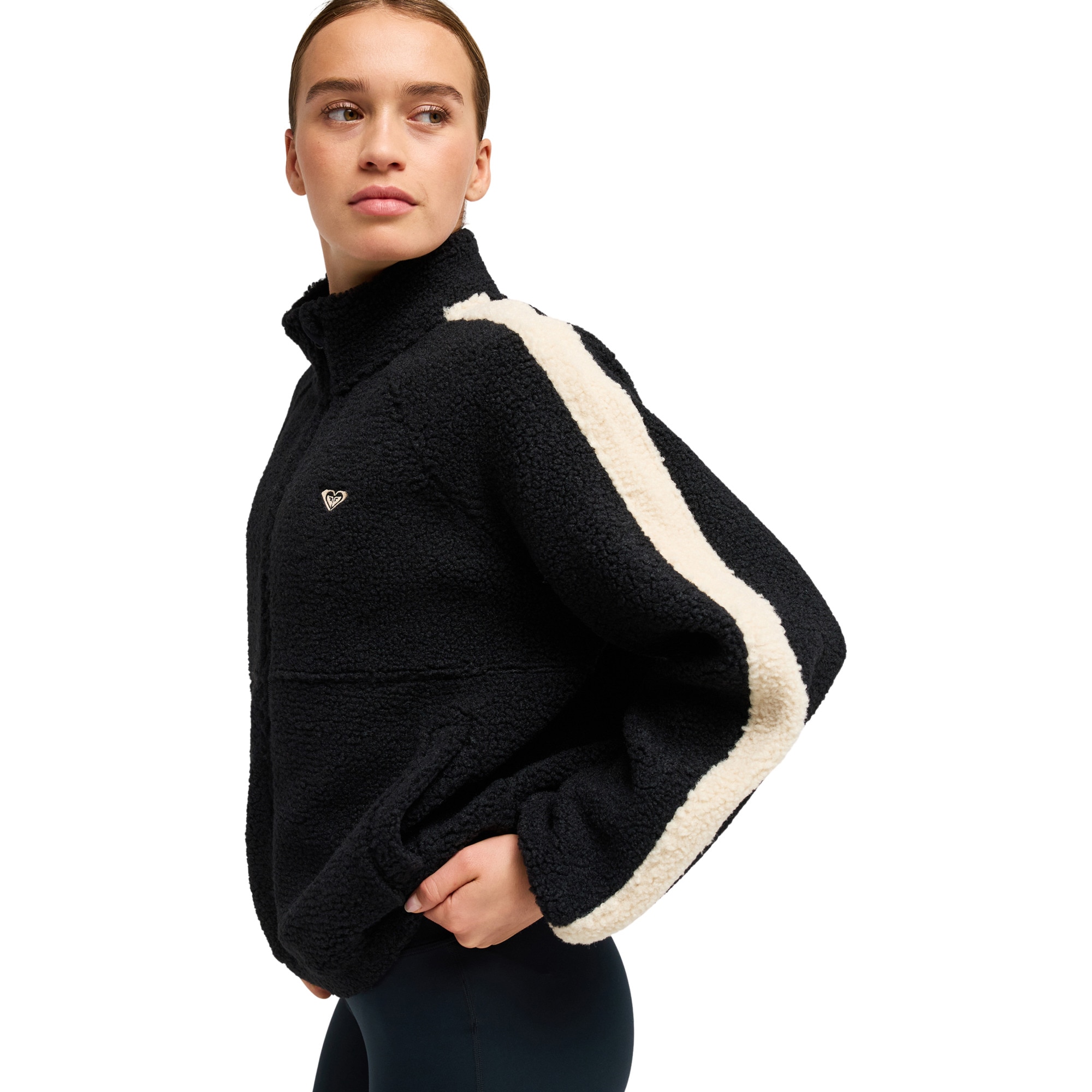 Forro polar de mujer Boundless Spirit Solid Roxy - Negro Negro-2