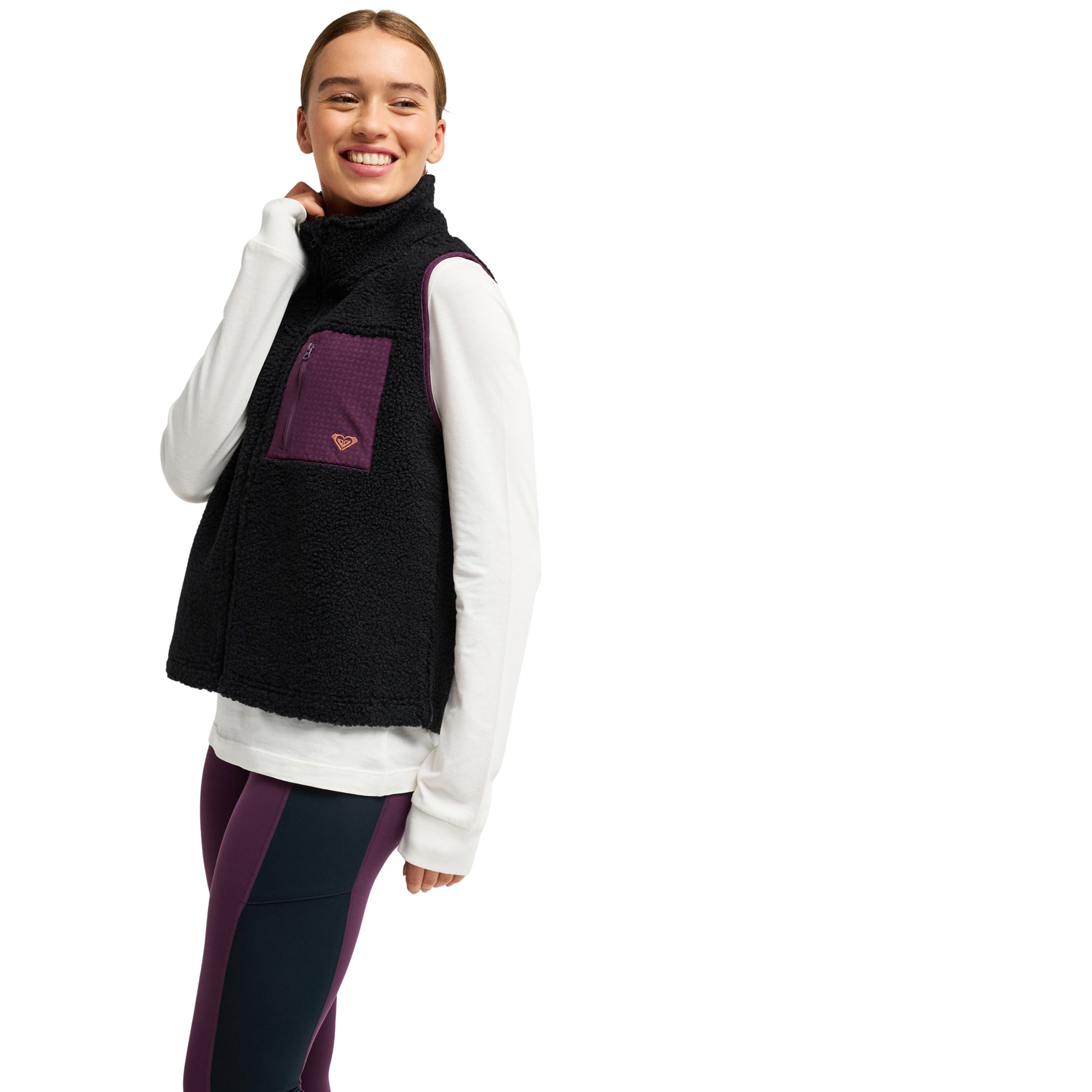 Imagen 2 de Chaleco deportivo Sherpa de mujer Boundless Spirit 2 Roxy - Negro Negro