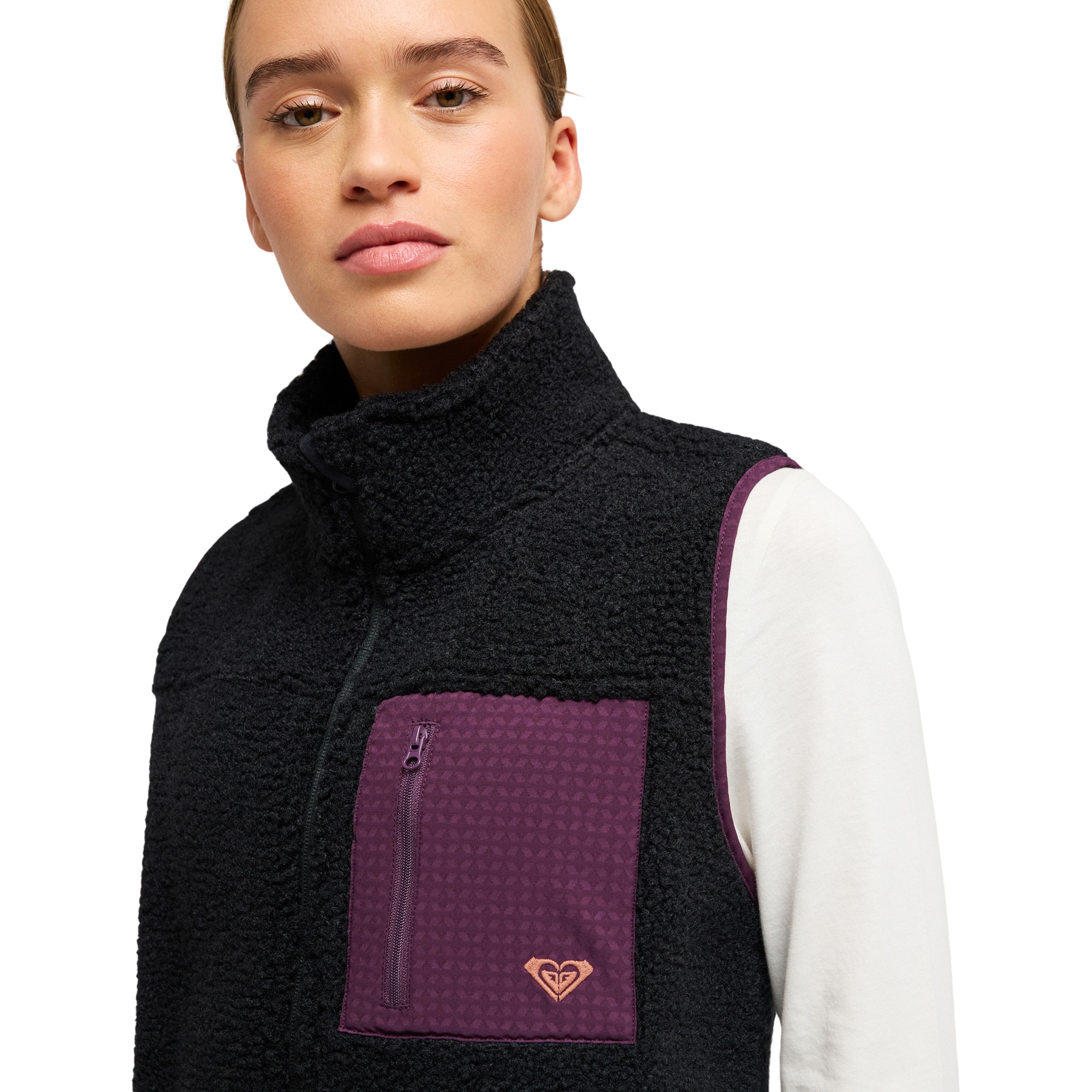 Imagen 3 de Chaleco deportivo Sherpa de mujer Boundless Spirit 2 Roxy - Negro Negro