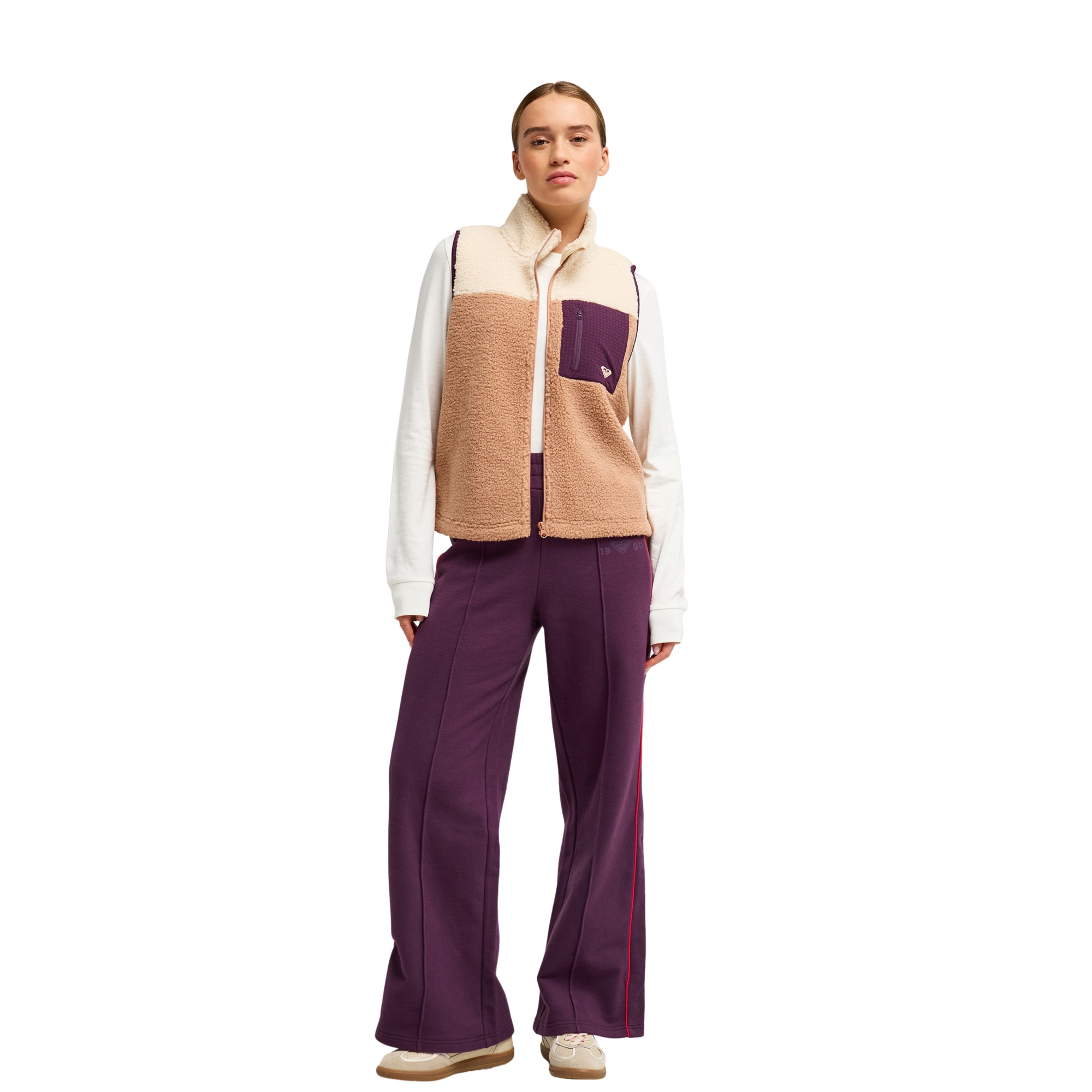 Imagen 4 de Chaleco deportivo Sherpa de mujer Boundless Spirit 2 Roxy - Marrón Marrón