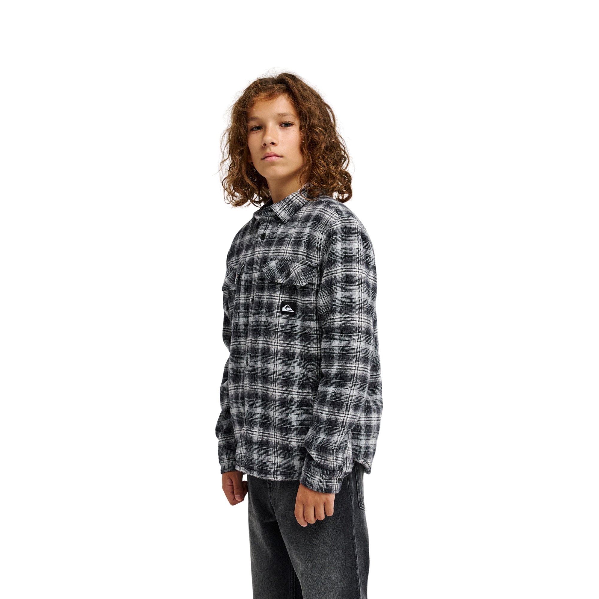 Chaqueta de niños Venture Sherpa Quiksilver - Negro Negro-3