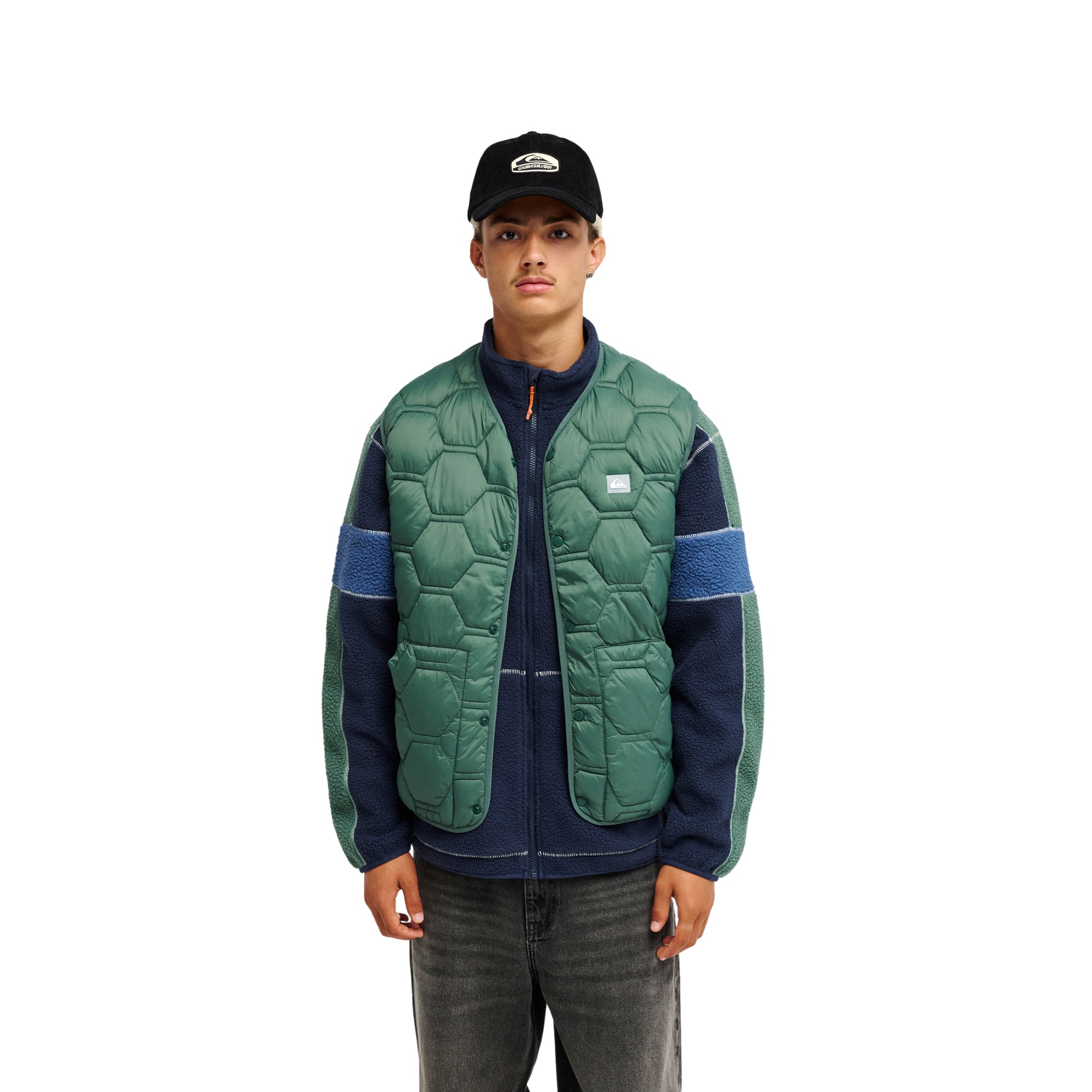 Chaleco con aislante de hombre Fuse Urban Gilet Quiksilver - Verde Verde-4