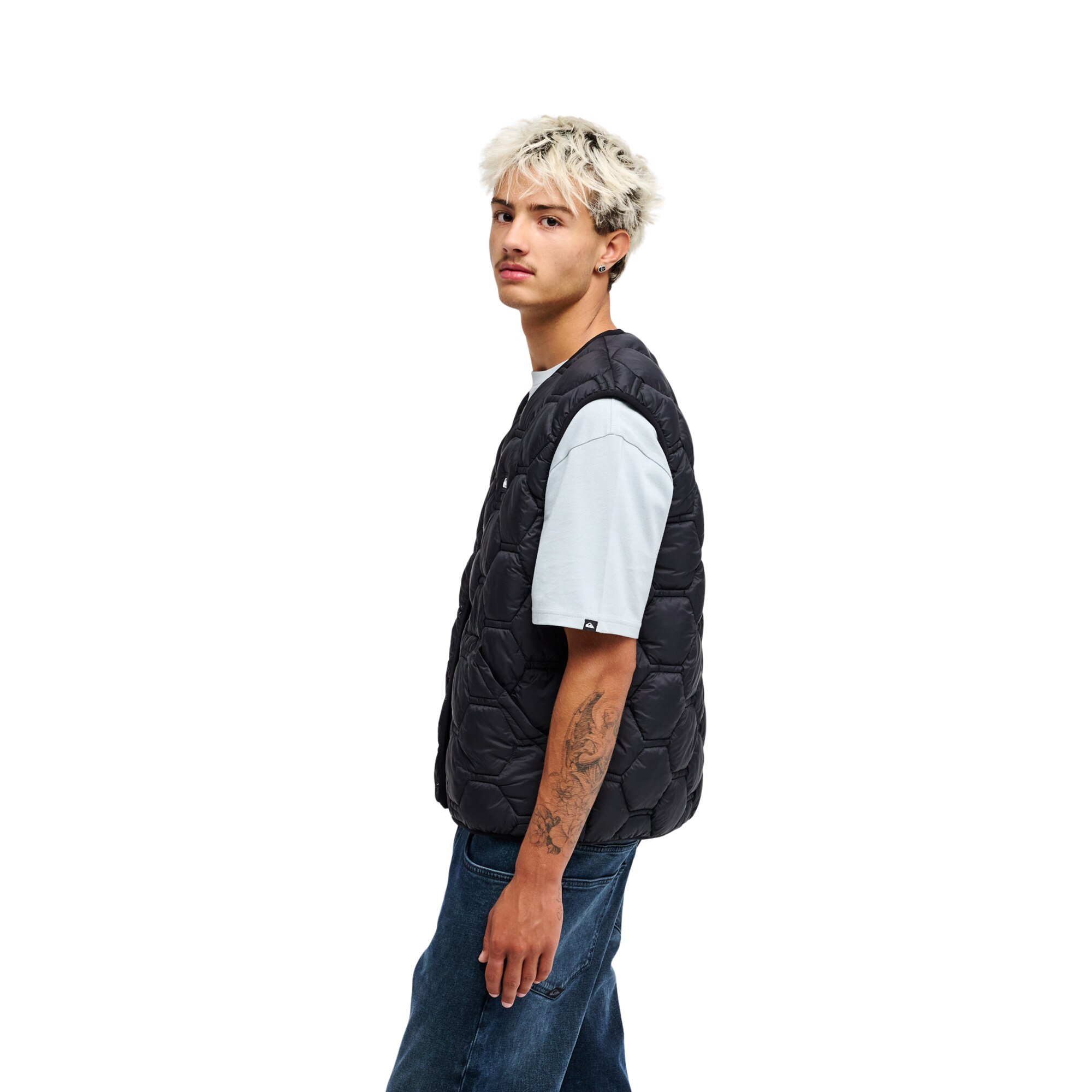 Chaleco con aislante de hombre Fuse Urban Gilet Quiksilver - Negro Negro-3