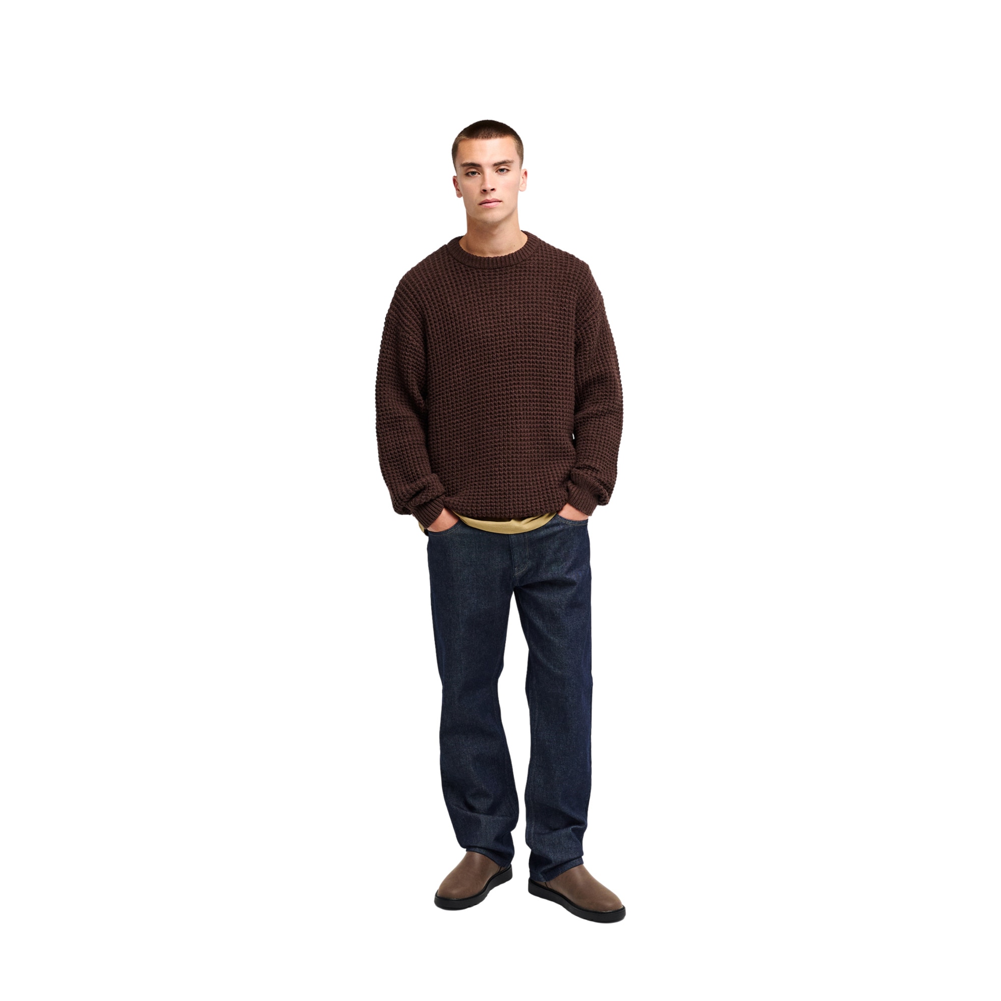 Jersey de hombre Morris Waffle Quiksilver - Marrón Marrón-5