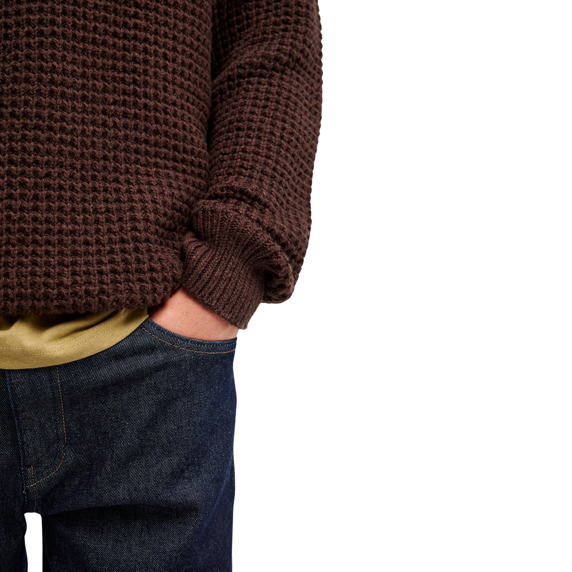 Jersey de hombre Morris Waffle Quiksilver - Marrón Marrón-6