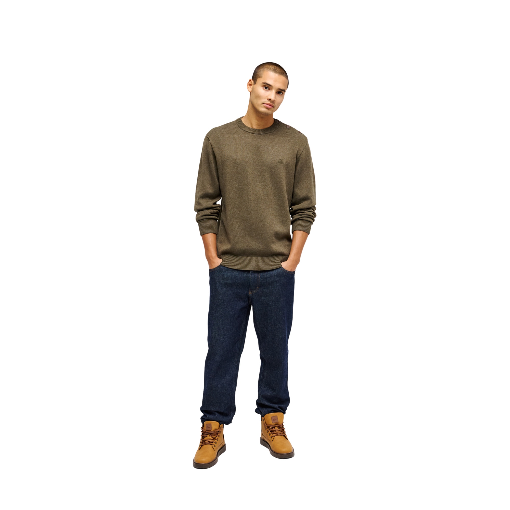 Jersey de hombre Marin Salt Water Quiksilver - Verde Verde-5