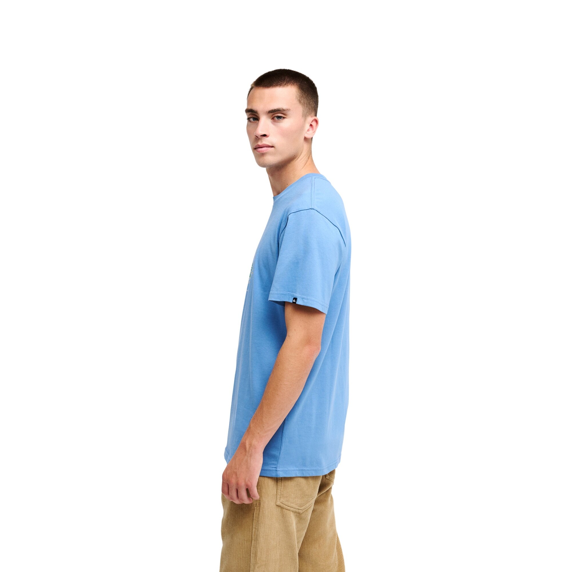 Camiseta de hombre Ev Mountain Lovers Quiksilver - Azul / Gris Azul / Gris-3