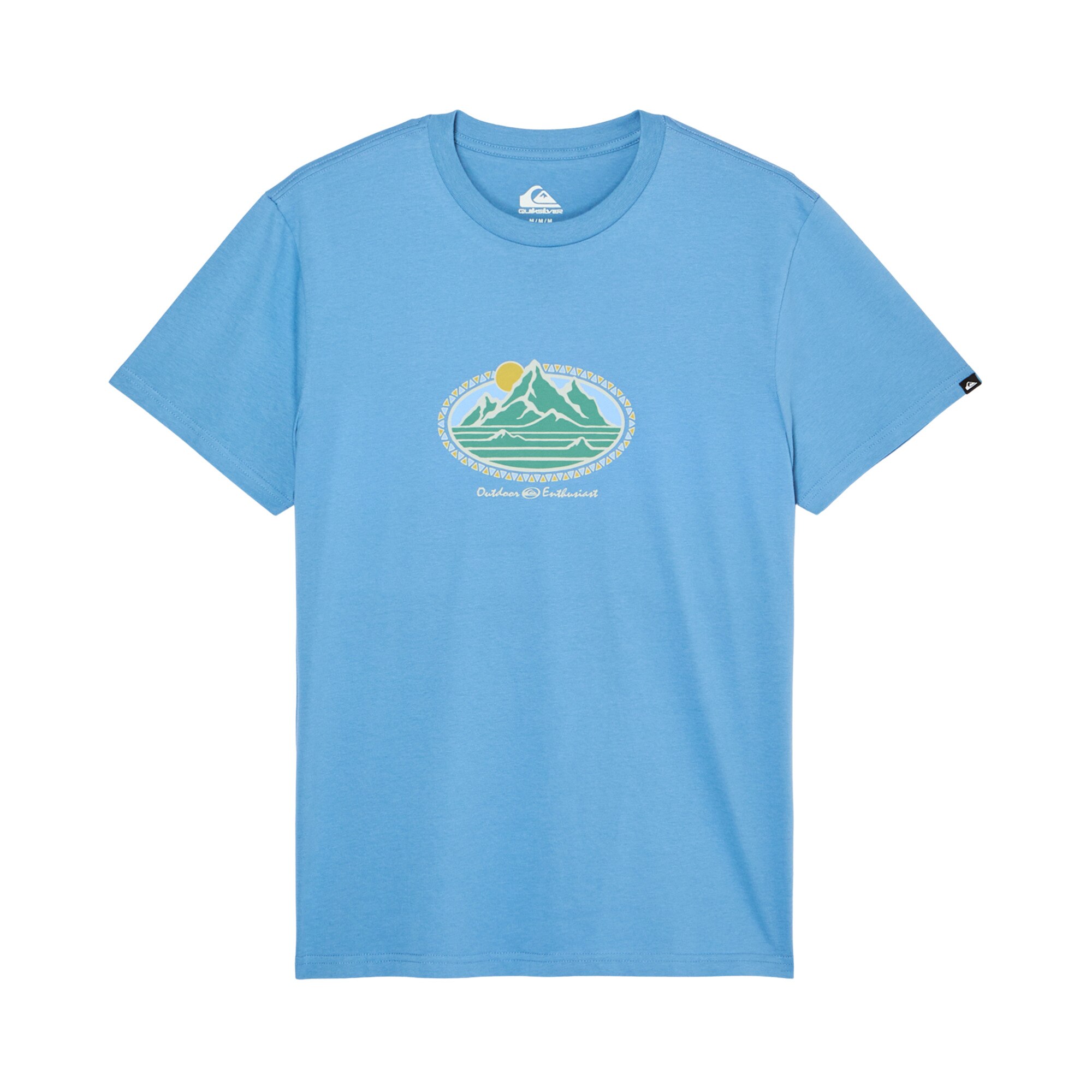 Camiseta de hombre Ev Mountain Lovers Quiksilver - Azul / Gris Azul / Gris-6