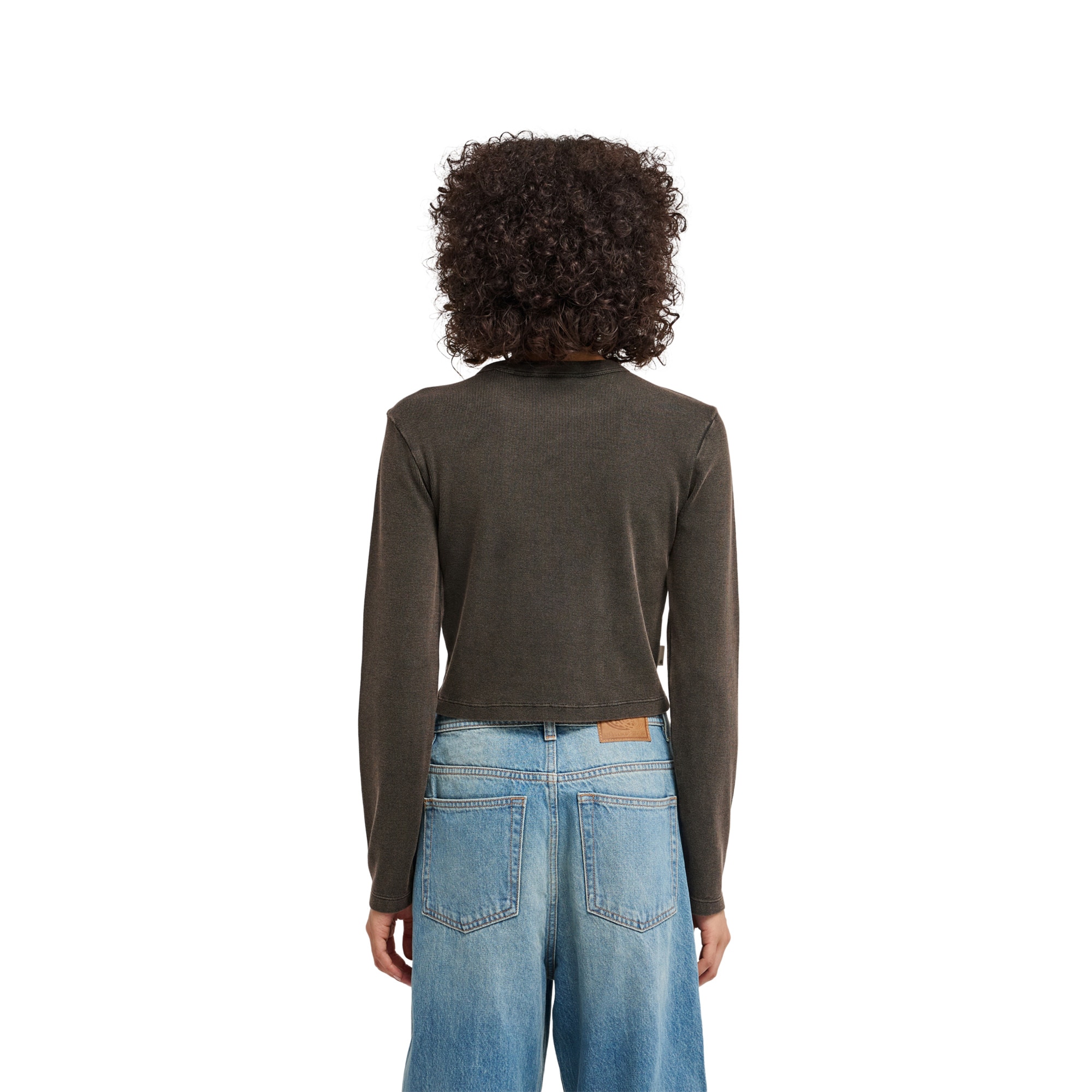 Imagen 2 de Camiseta de mujer Lowcase Crop Element - Negro Negro