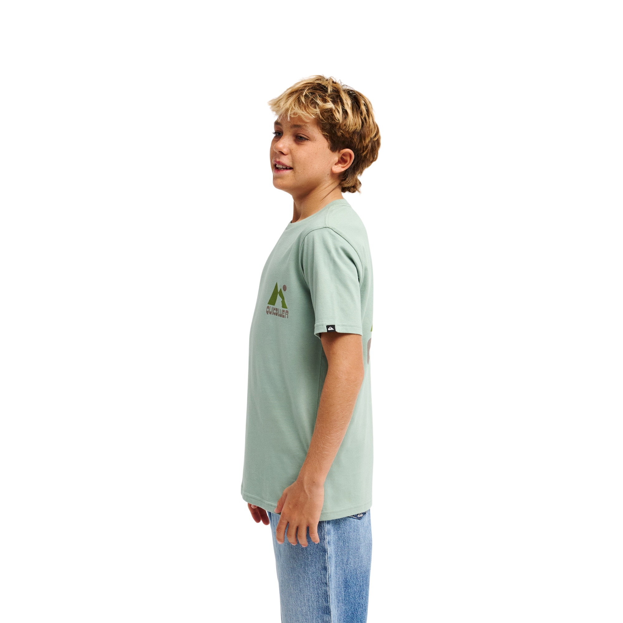 Camiseta de niños Peak Quiksilver - Verde Verde-3