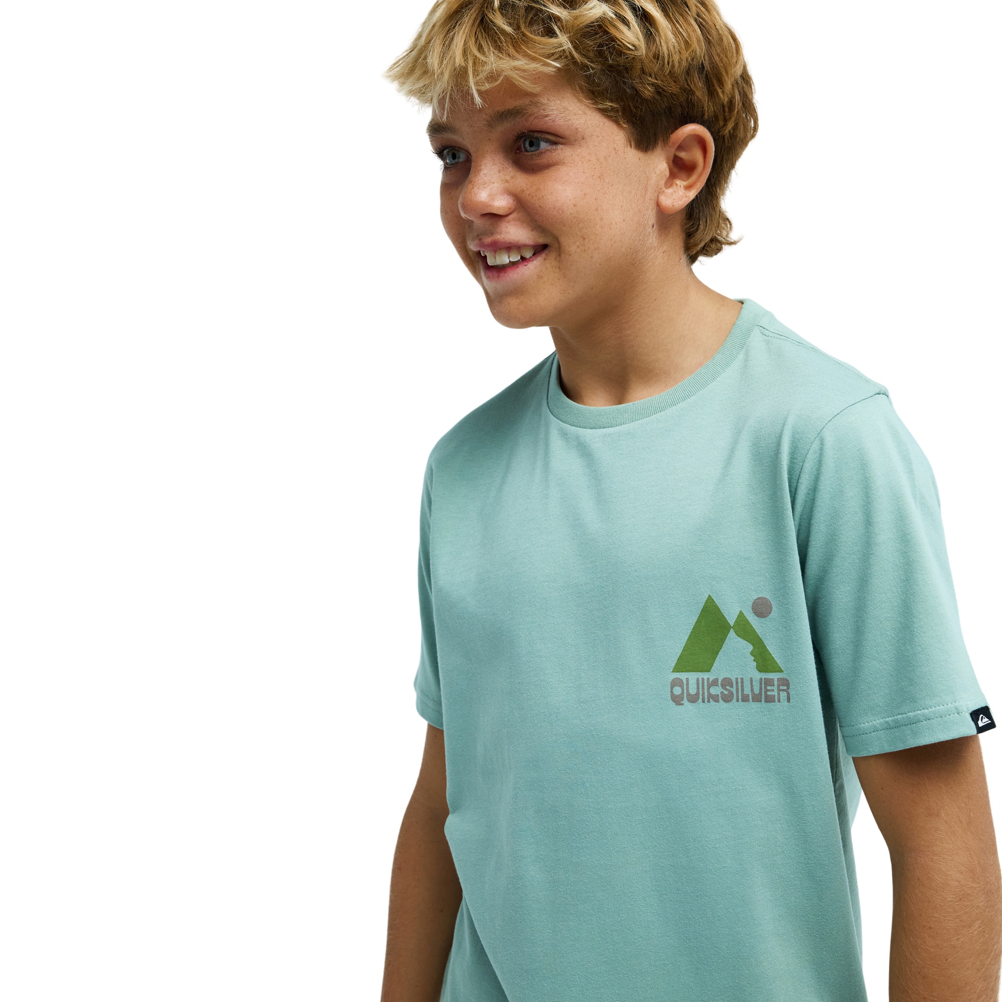 Camiseta de niños Peak Quiksilver - Verde Verde-4