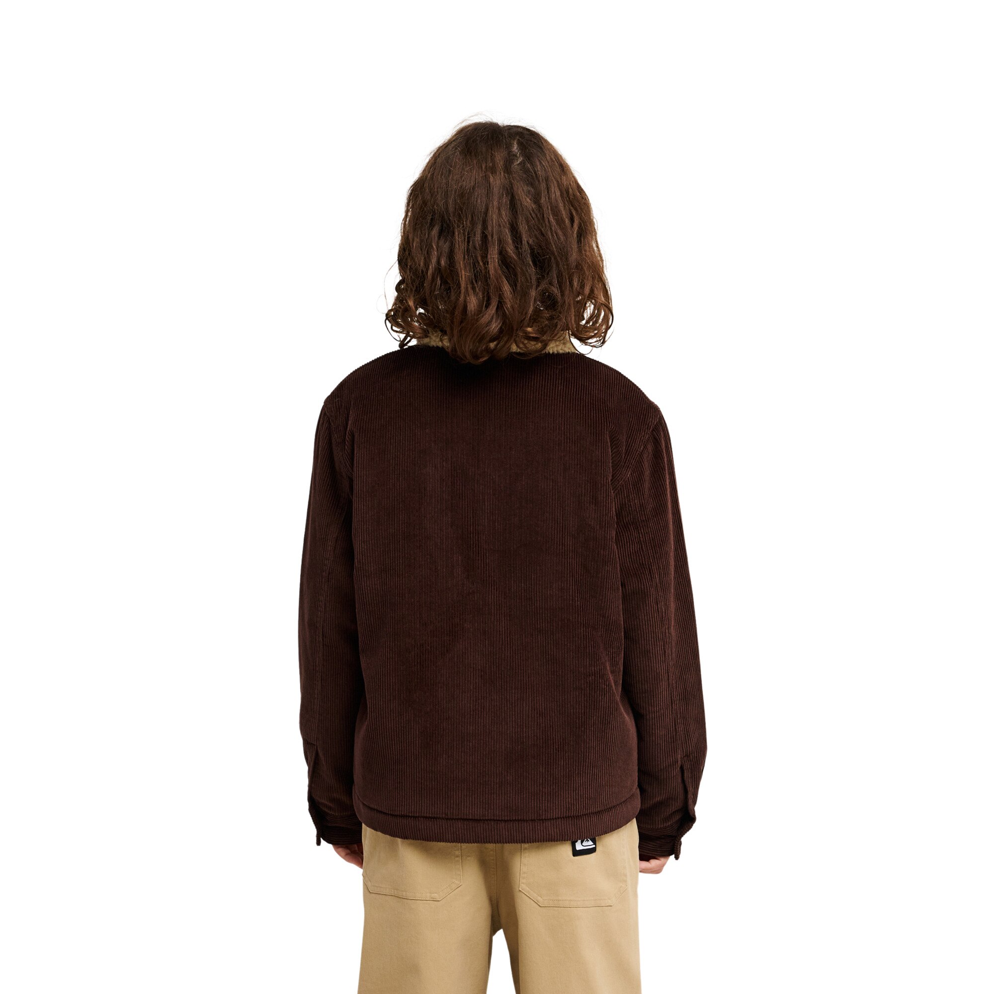 Chaqueta de niños Dna Sherpa Harrington Quiksilver - Marrón Marrón-2