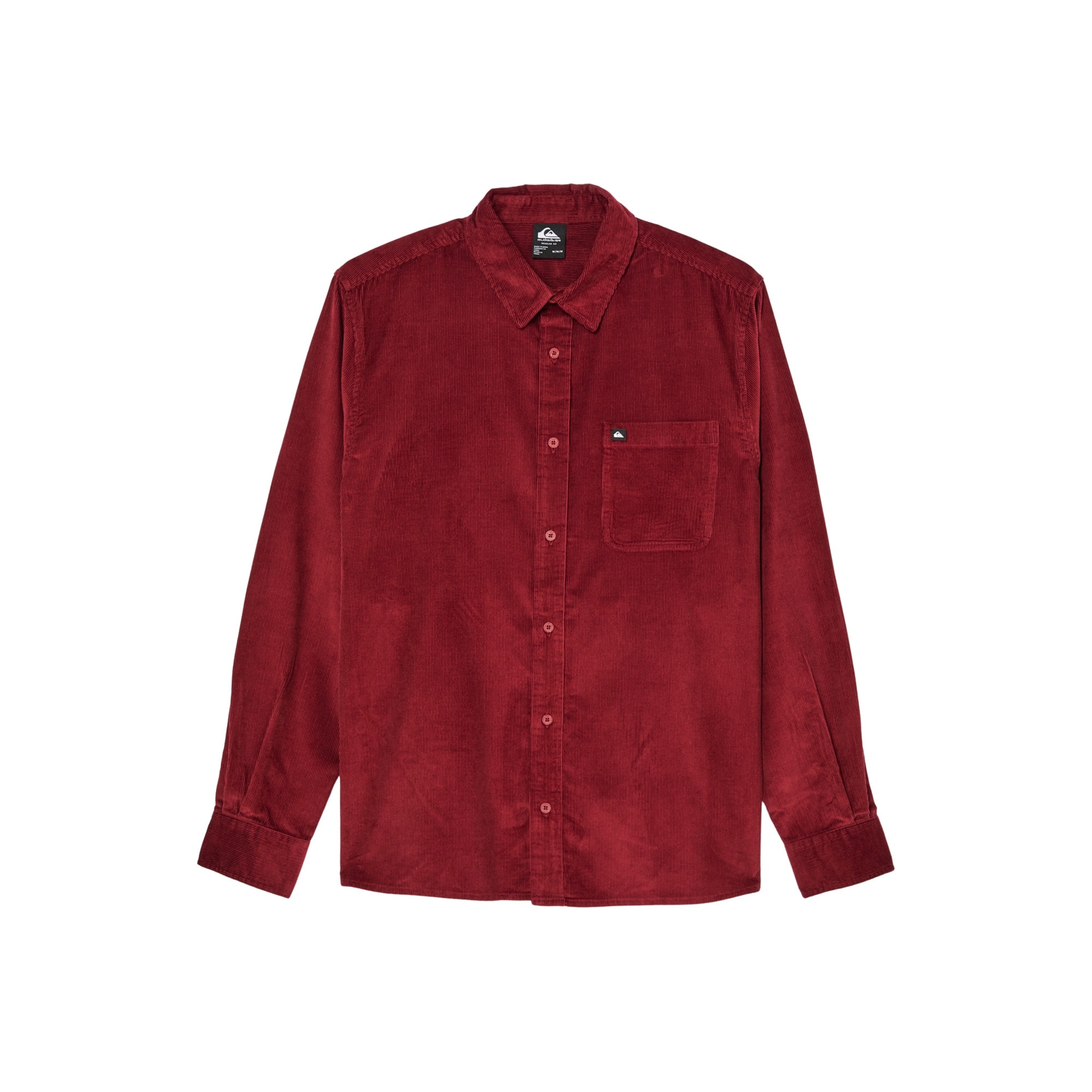 Camisa de hombre Smoke Trail Cord Quiksilver - Rojo cereza Rojo cereza-5