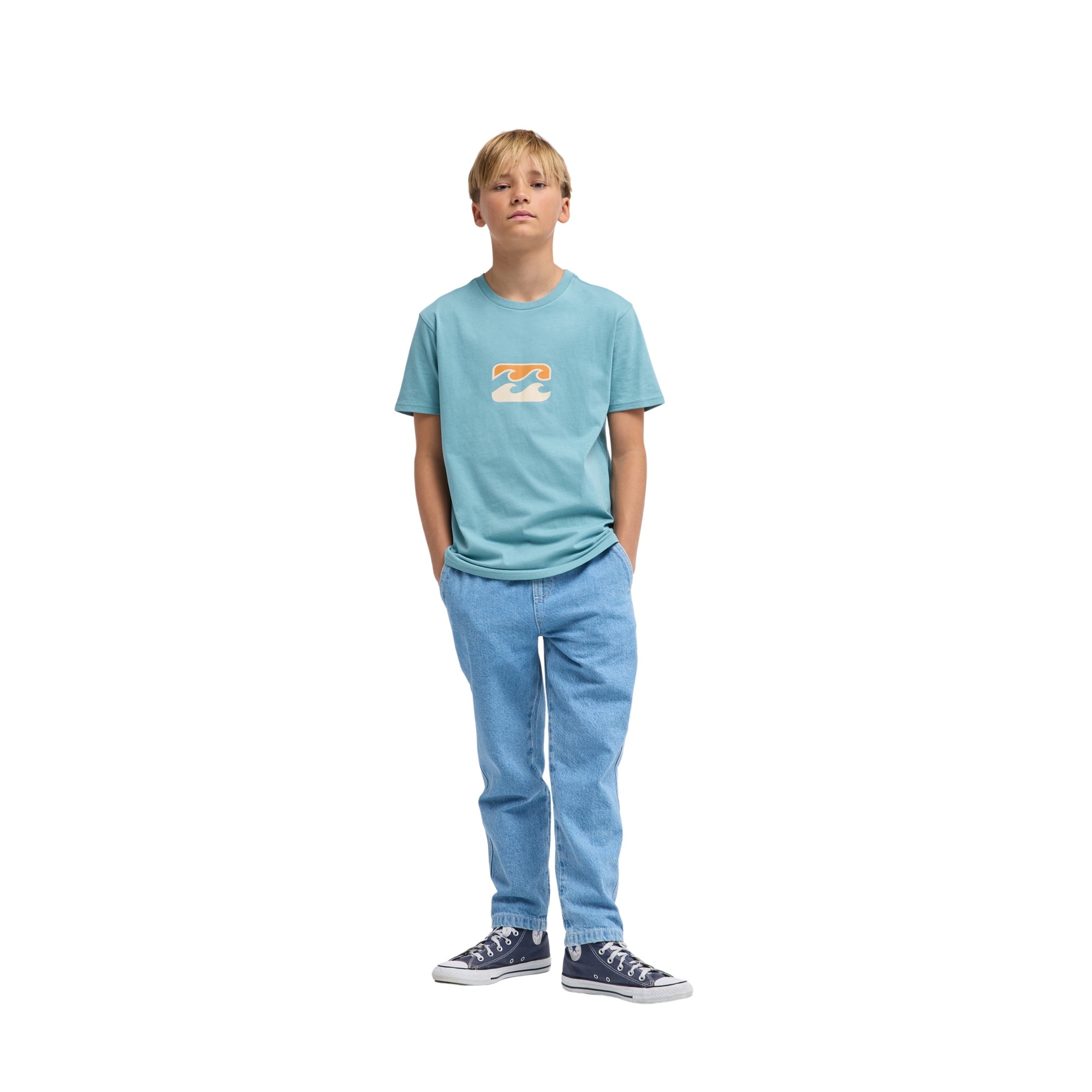 Imagen 3 de Camiseta de niños Icon Wave Billabong - Azul Azul