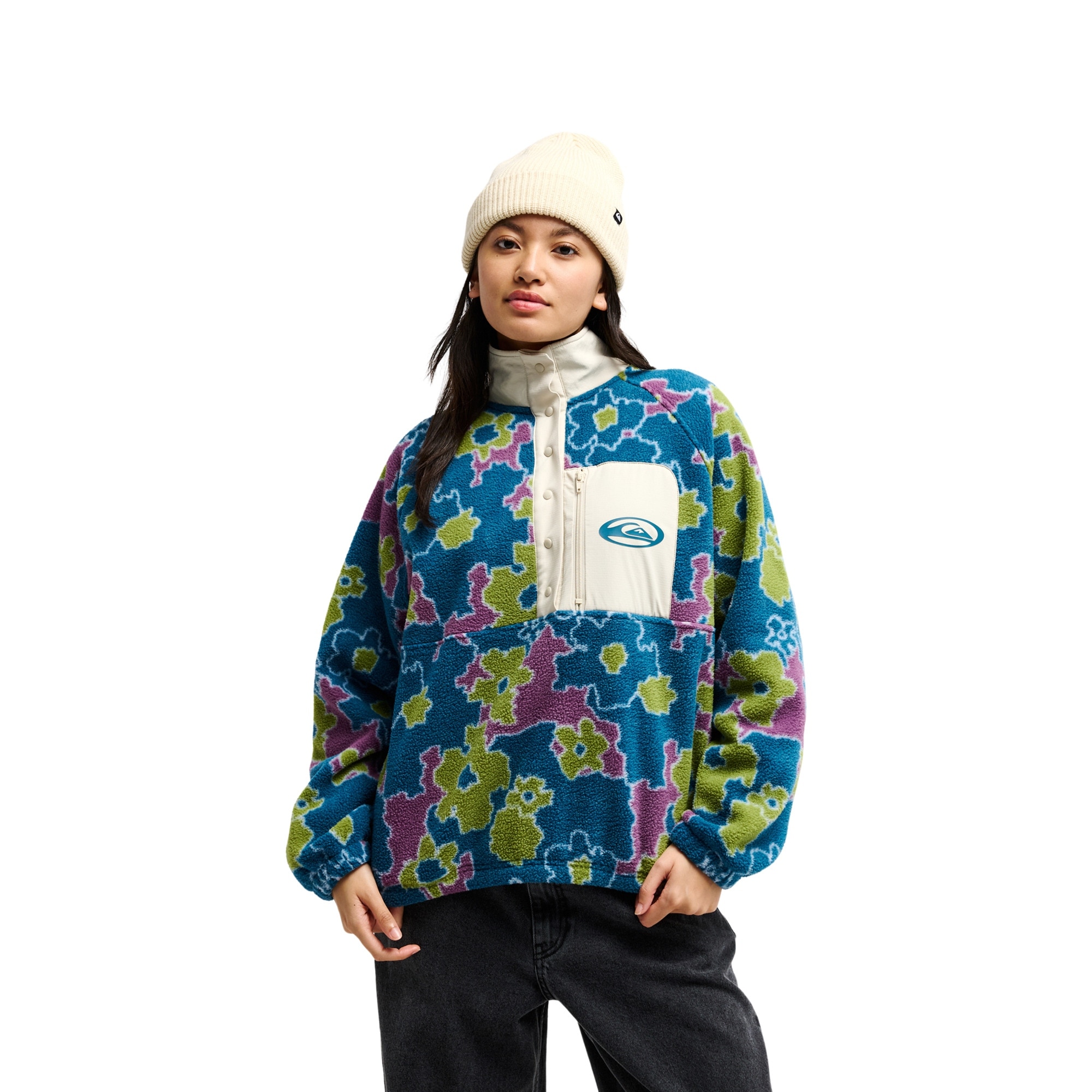 Imagen 0 de Forro polar de mujer Renek Polar Quiksilver Verde