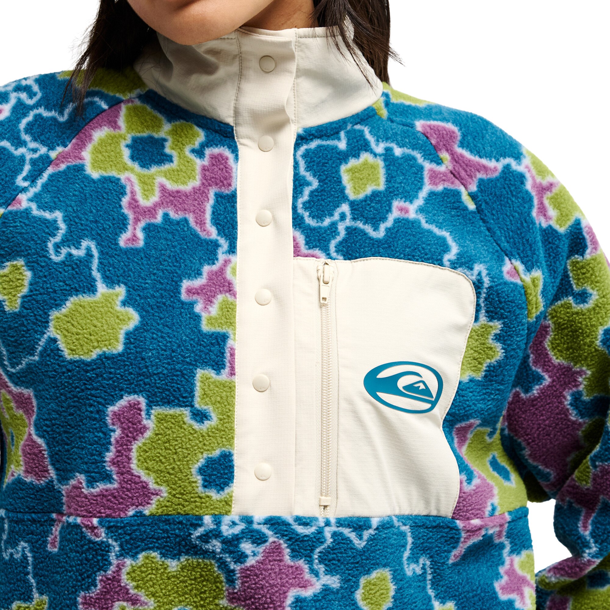Forro polar de mujer Renek Polar Quiksilver - Verde Verde-4