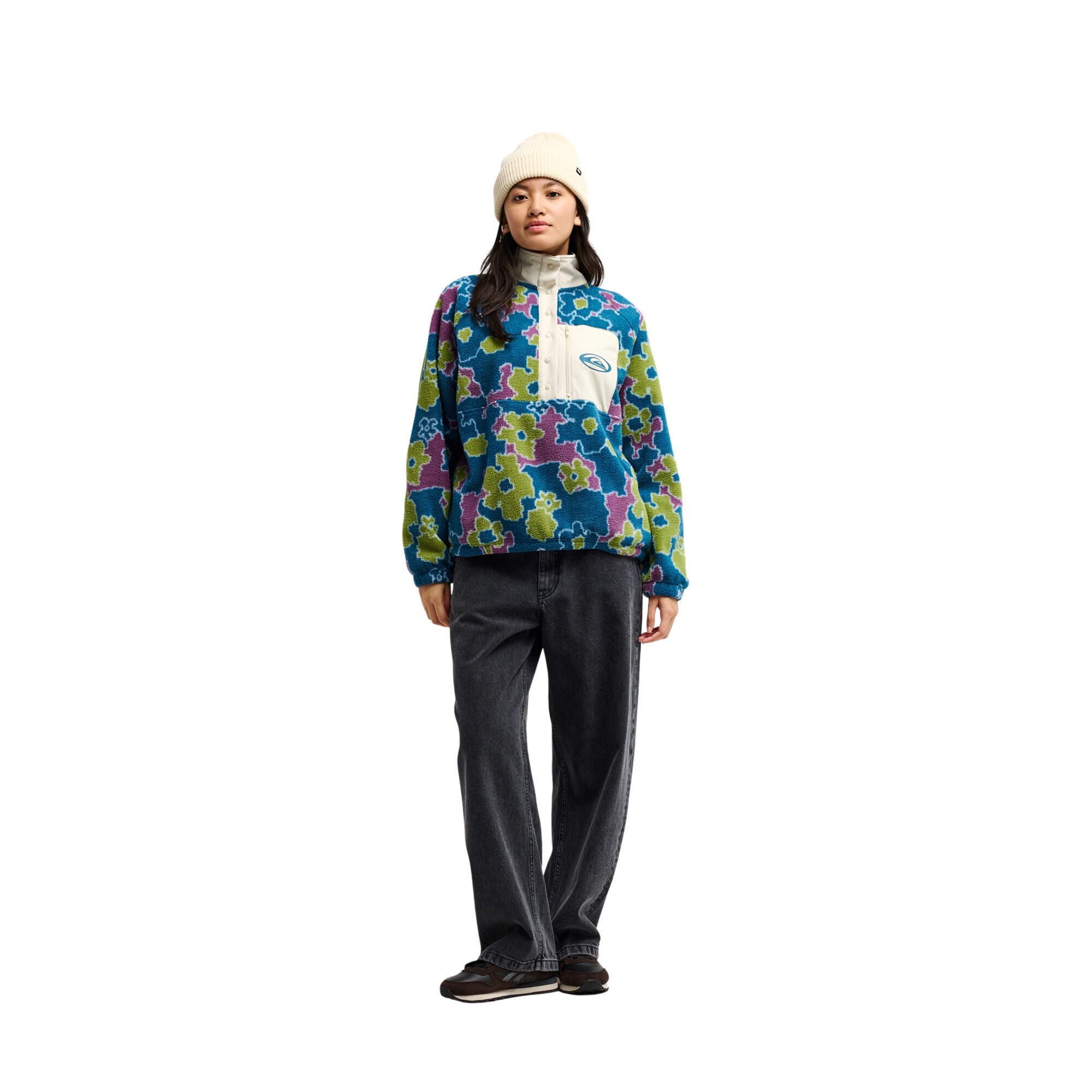 Forro polar de mujer Renek Polar Quiksilver - Verde Verde-5