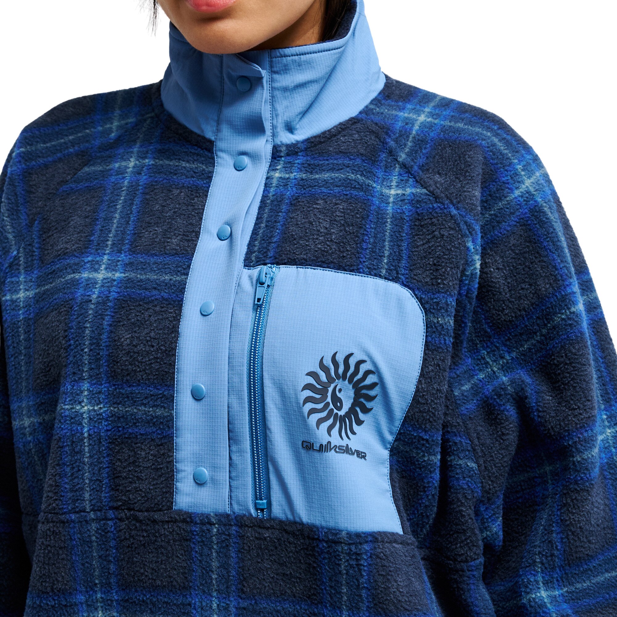 Forro polar de mujer Renek Polar Quiksilver - Azul marino Azul marino-4