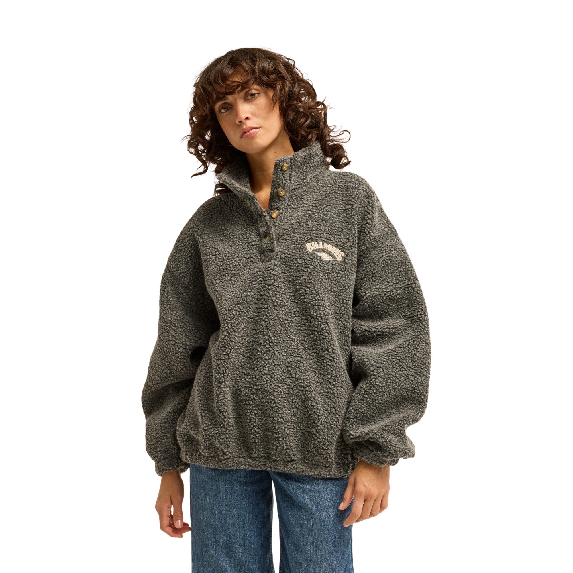 Imagen 1 de Sudadera de mujer Run The Road Billabong - Negro Negro